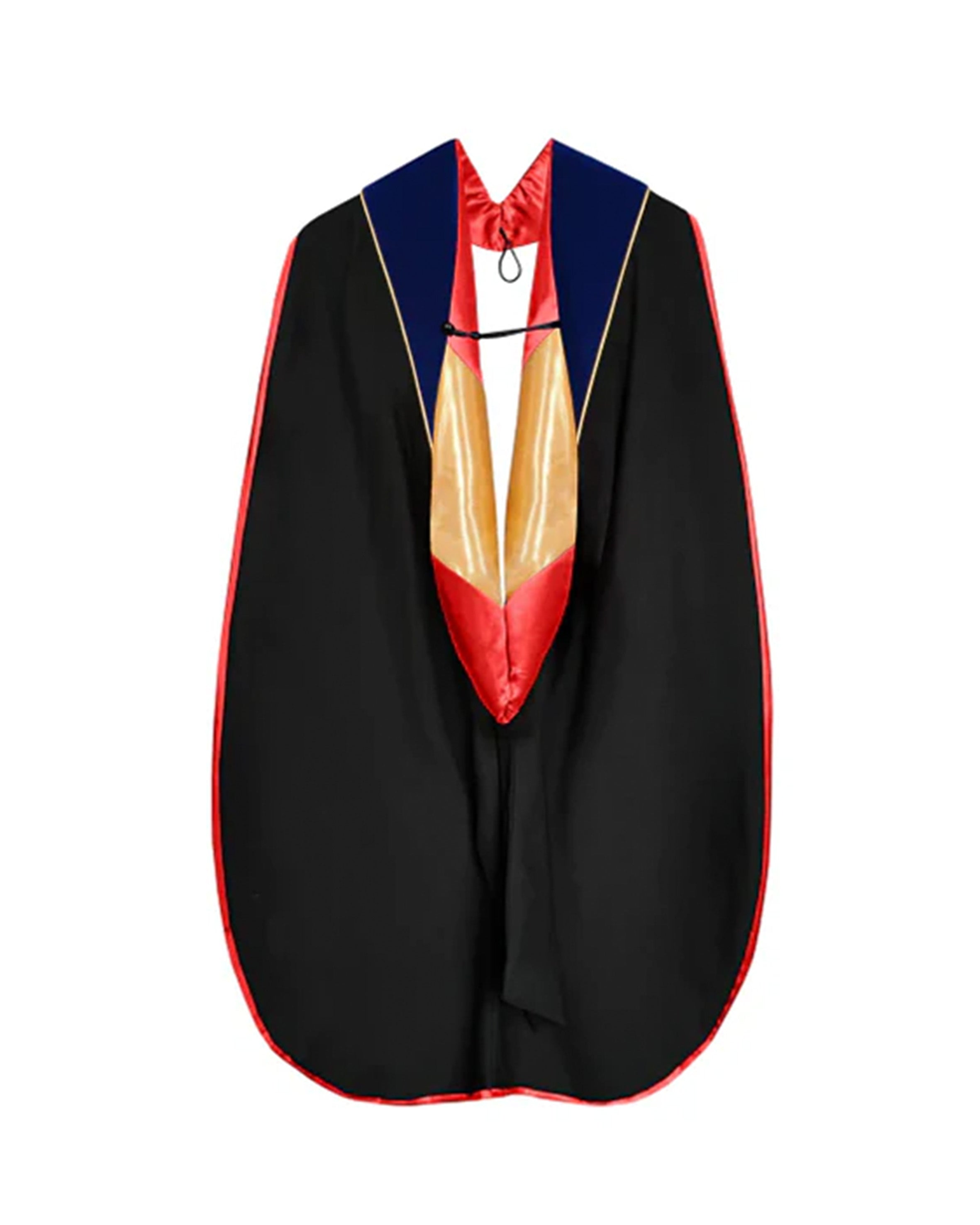 Custom Deluxe Doctoral Graduation Hood with Gold Piping or NO piping