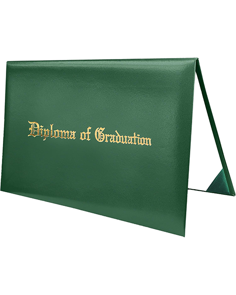 Smooth Graduation Diploma Cover Imprinted "Diploma of Graduation" Certificate Cover 8 1/2" x 11"