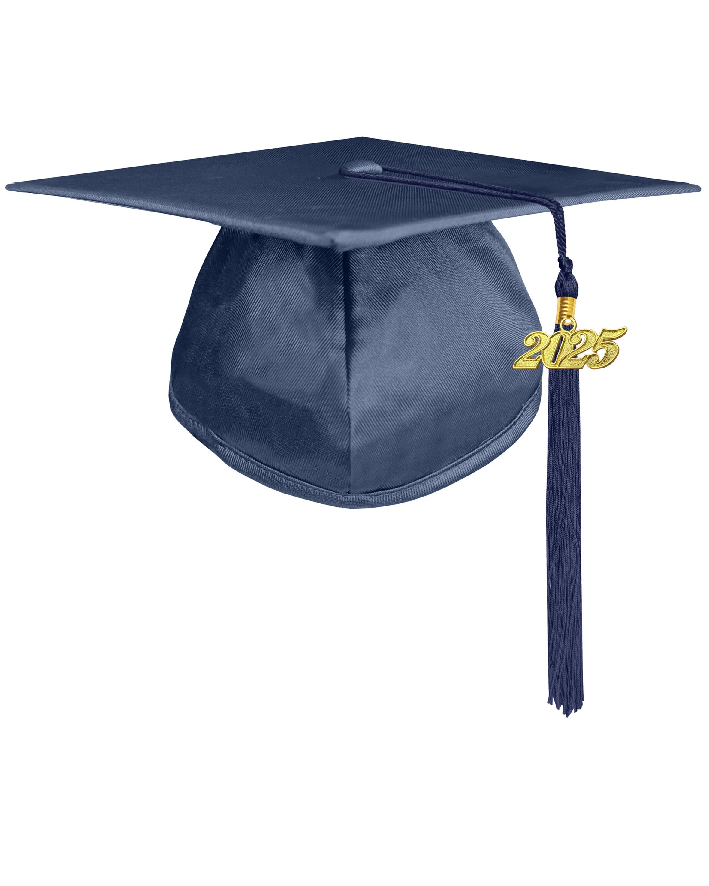 Shiny Preschool and Kindergarten Graduation Gown & Cap Tassel with 2025 Year Charm and stole