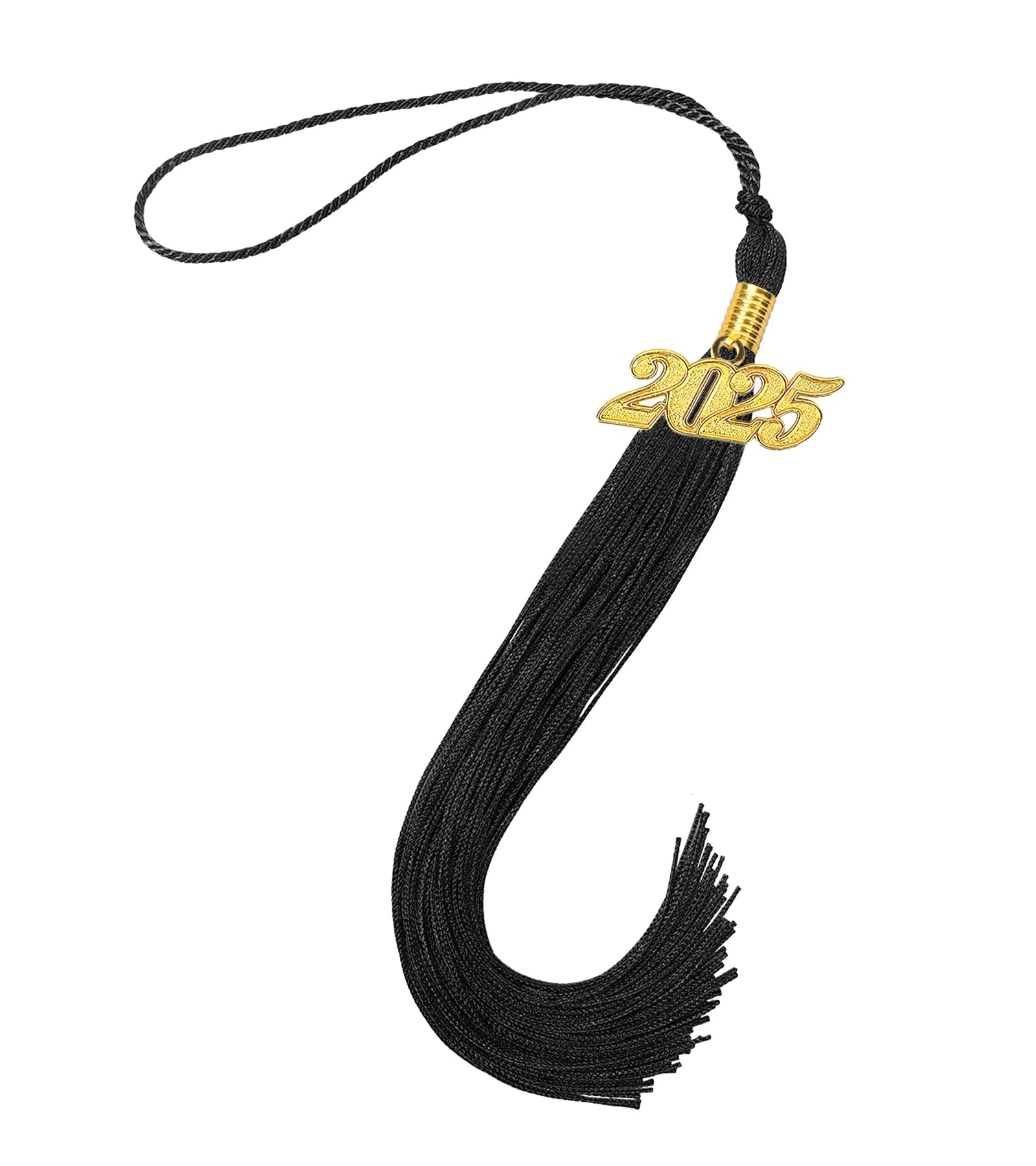 Graduation Tassel with Year Charm 2024/2025 For Cap and Gown Rich Color