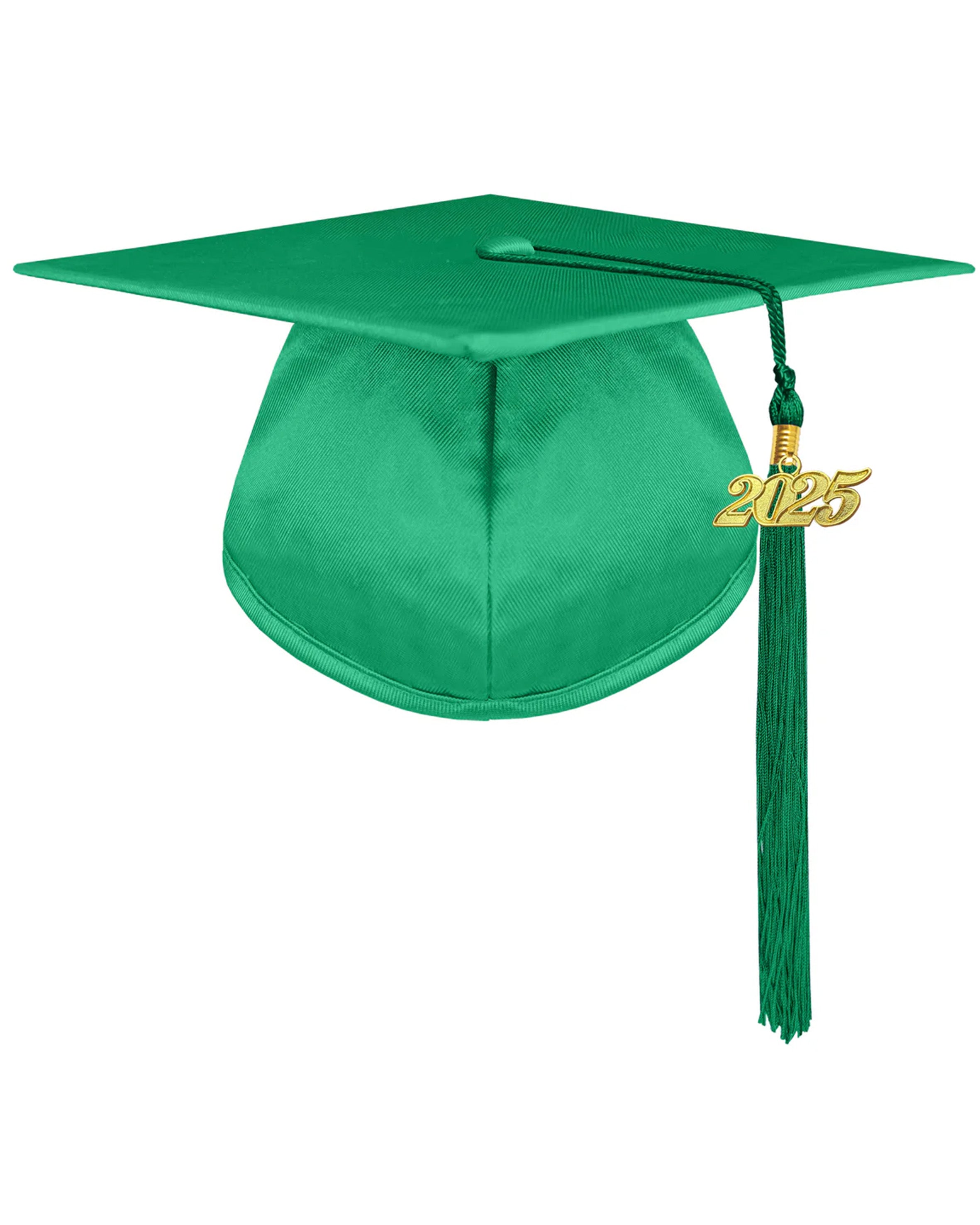 Unisex Kindergarten Shiny Graduation Cap for Preschool with 2025/2024 Tassel Year Charm Rich Color