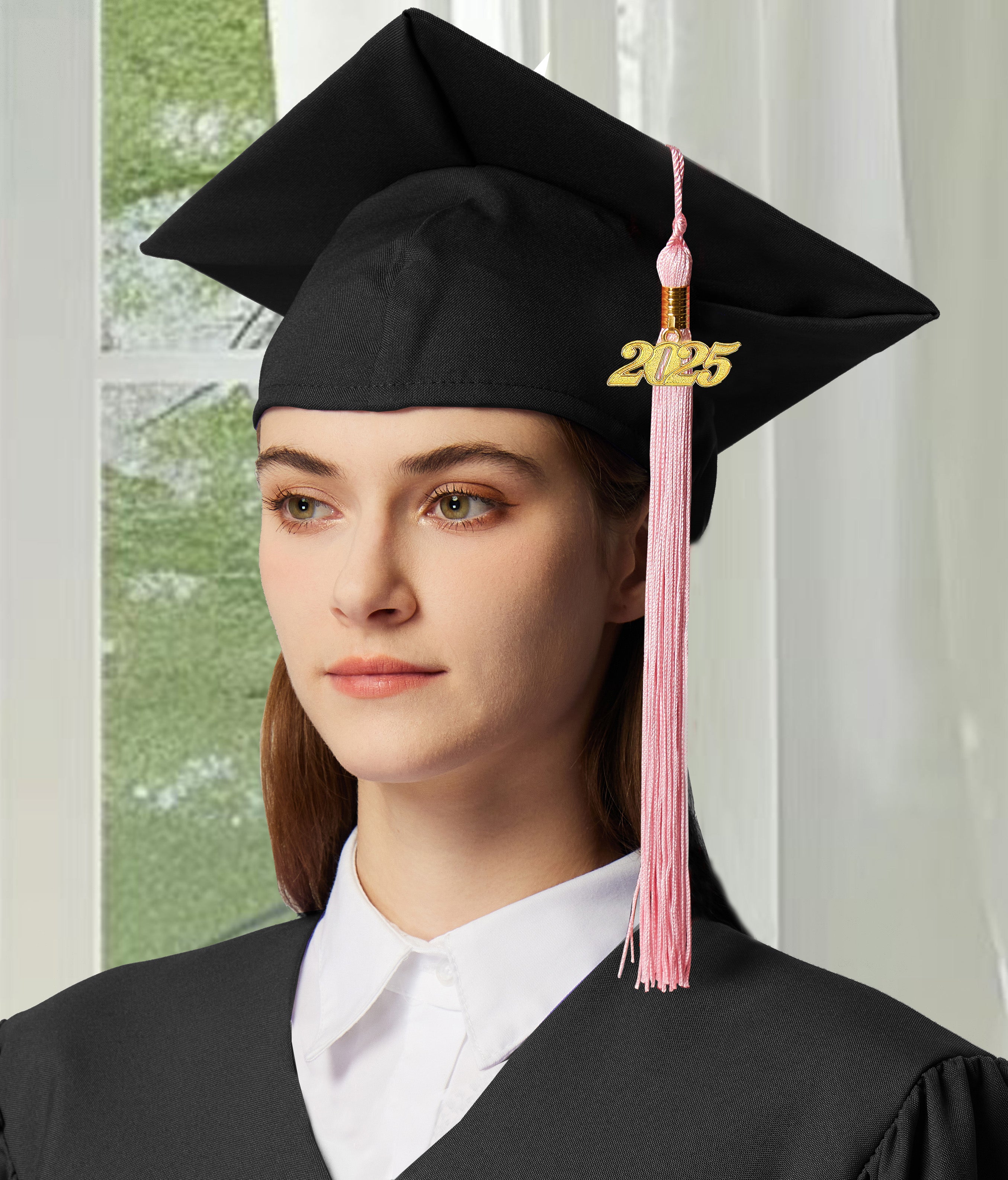 Graduation Tassel with Year Charm 2024/2025 For Cap and Gown Rich Color