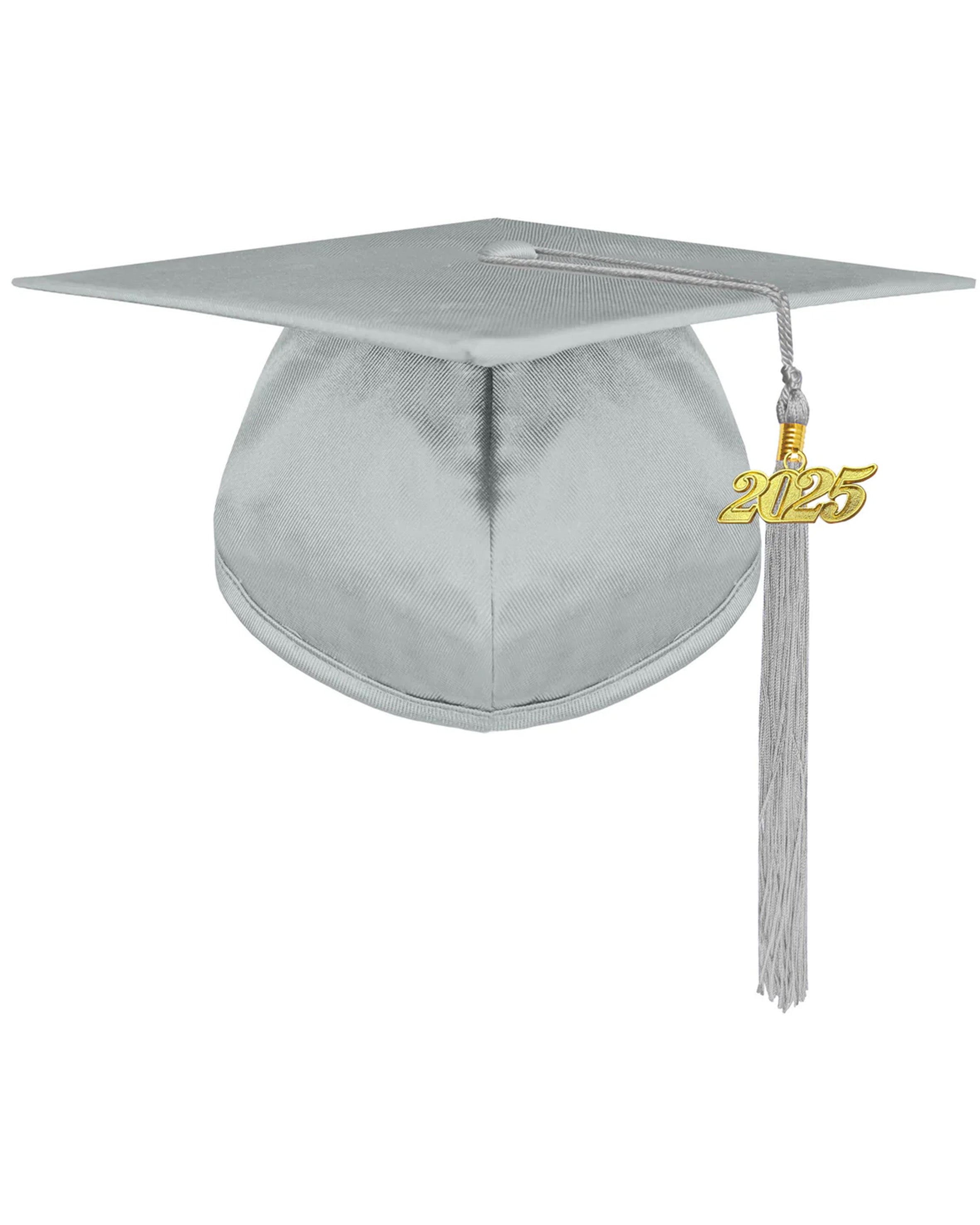 Unisex Kindergarten Shiny Graduation Cap for Preschool with 2025/2024 Tassel Year Charm Rich Color