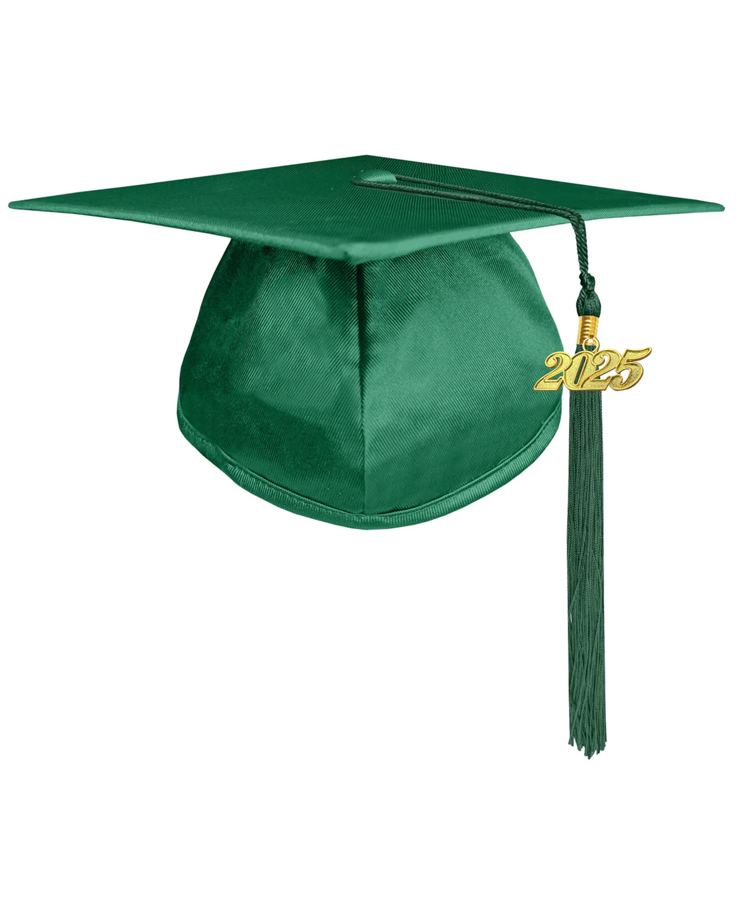 Unisex Kindergarten Shiny Graduation Cap for Preschool with 2025/2024 Tassel Year Charm Rich Color
