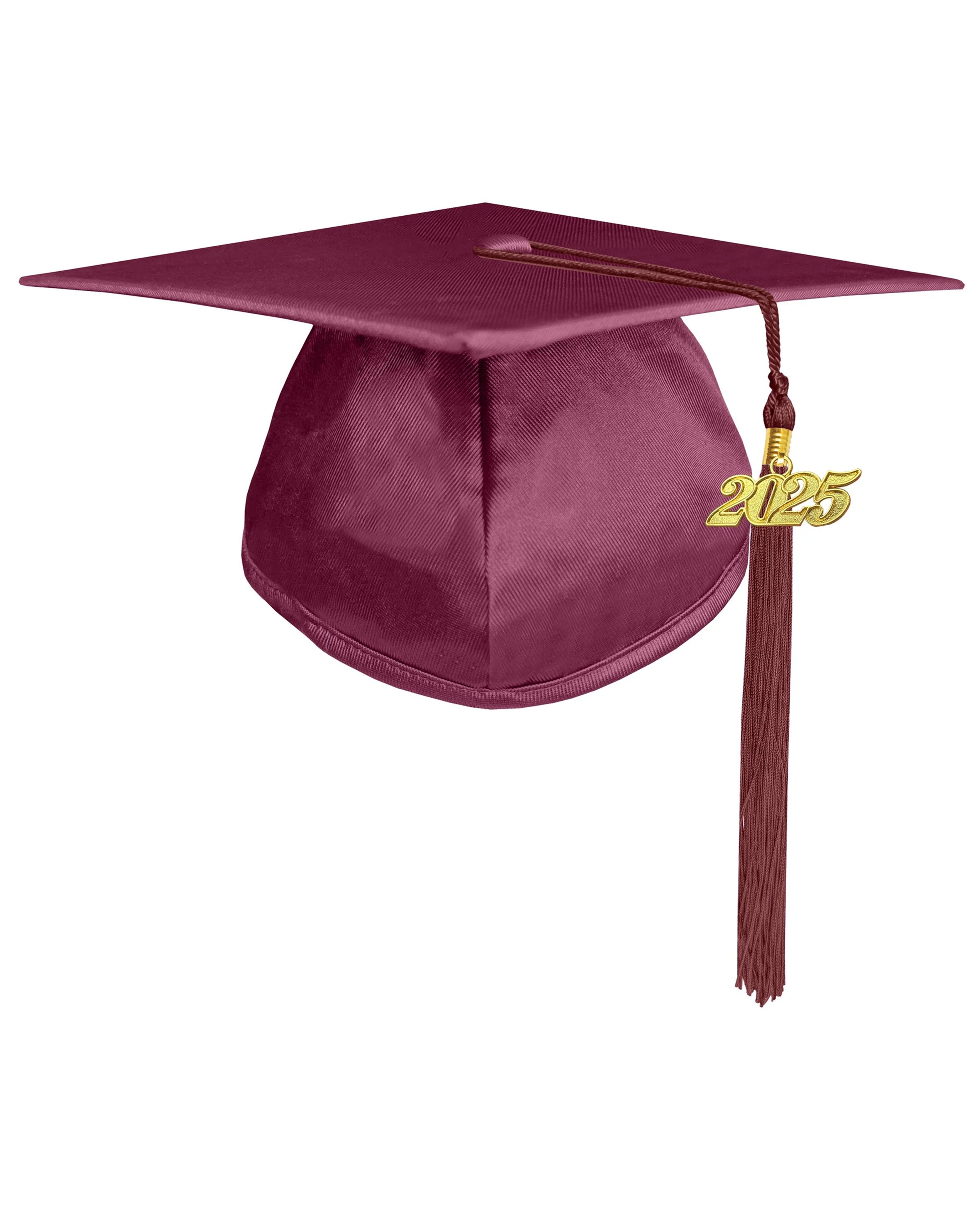 Shiny Preschool and Kindergarten Graduation Gown & Cap Tassel with 2025 Year Charm and stole