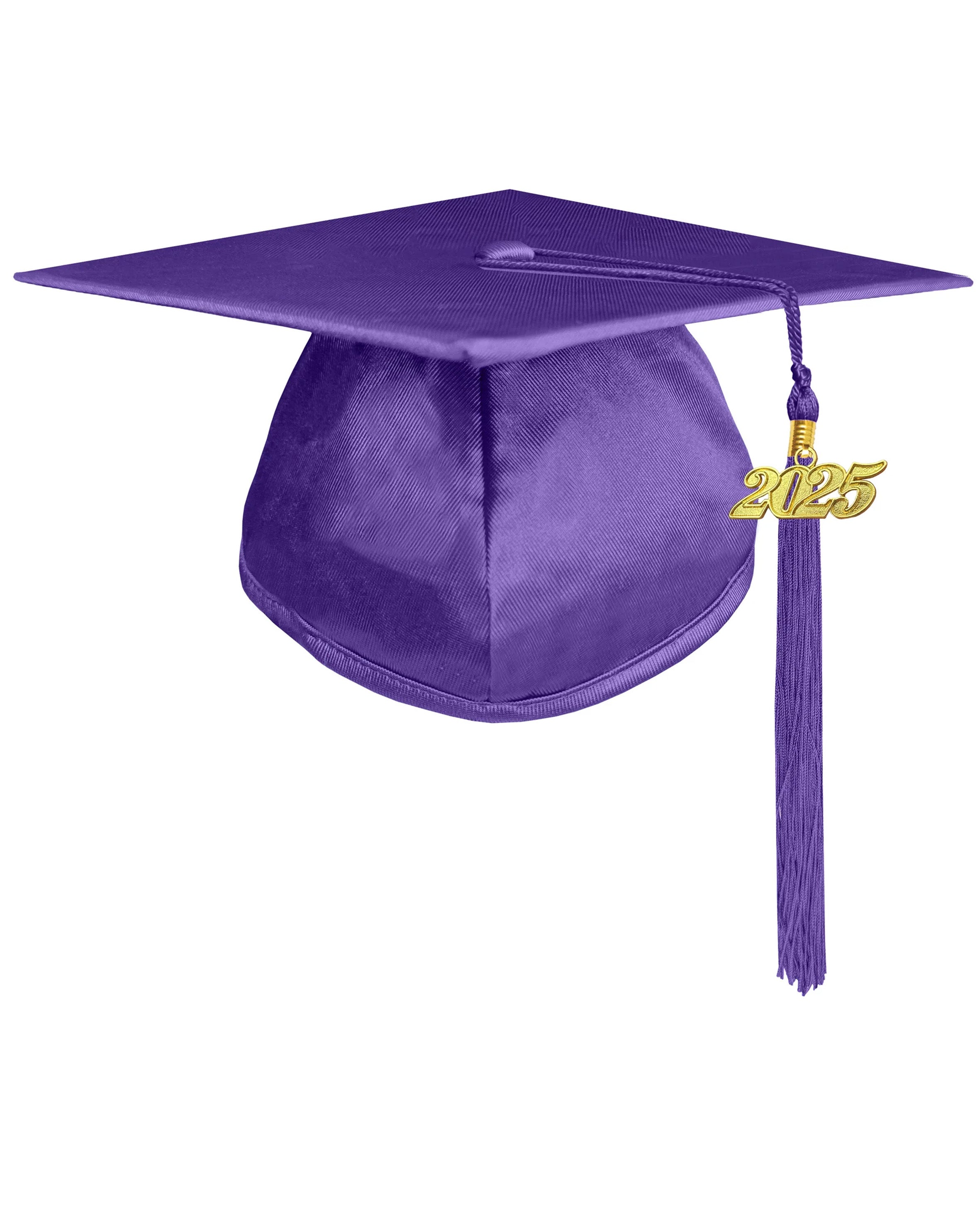 Shiny Preschool and Kindergarten Graduation Gown & Cap Tassel with 2025 Year Charm and stole