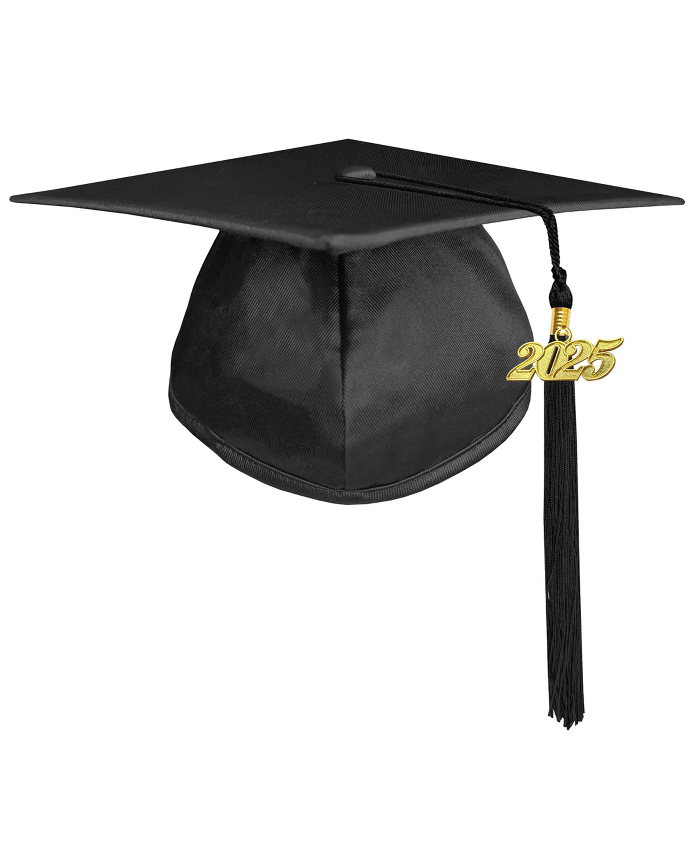 Unisex Kindergarten Shiny Graduation Cap for Preschool with 2025/2024 Tassel Year Charm Rich Color