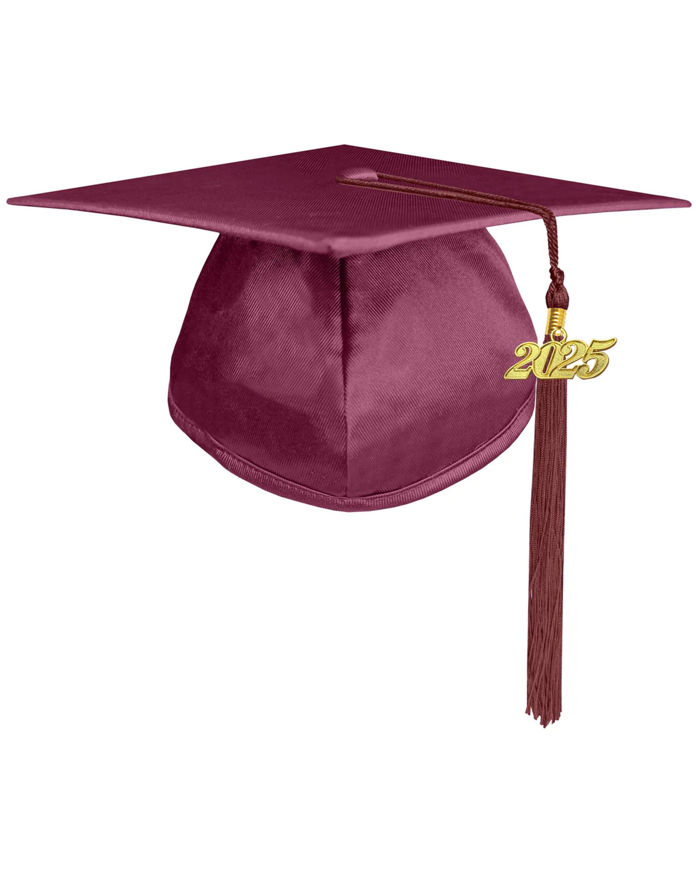 Unisex Kindergarten Shiny Graduation Cap for Preschool with 2025/2024 Tassel Year Charm Rich Color