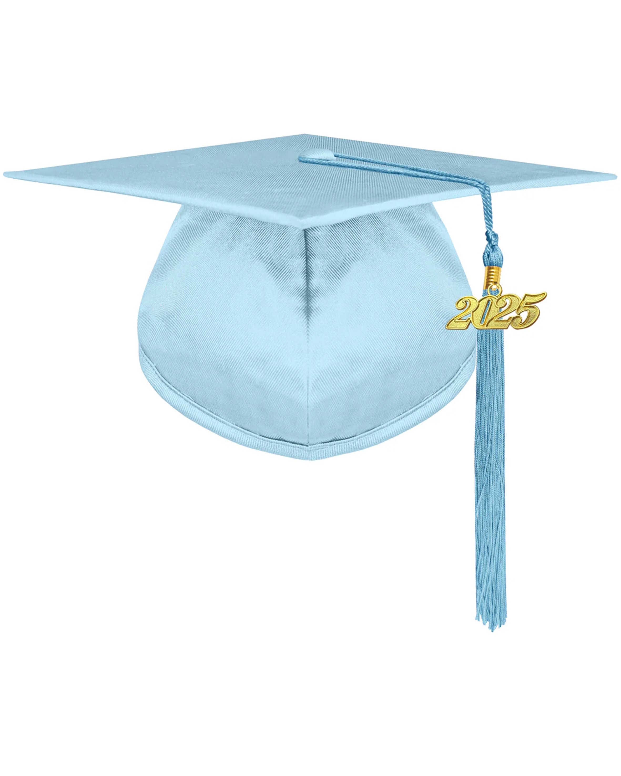 Unisex Kindergarten Shiny Graduation Cap for Preschool with 2025/2024 Tassel Year Charm Rich Color