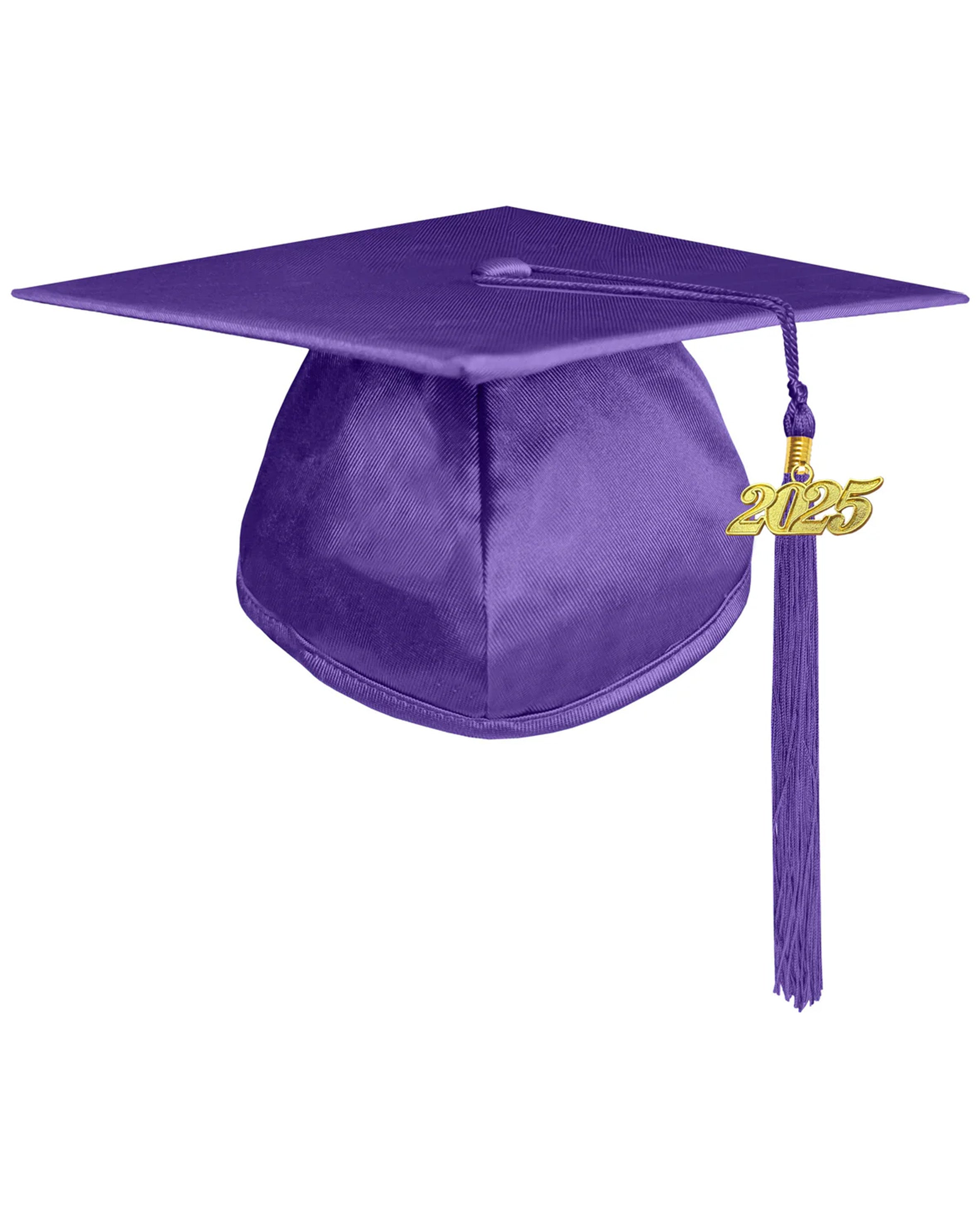 Unisex Kindergarten Shiny Graduation Cap for Preschool with 2025/2024 Tassel Year Charm Rich Color