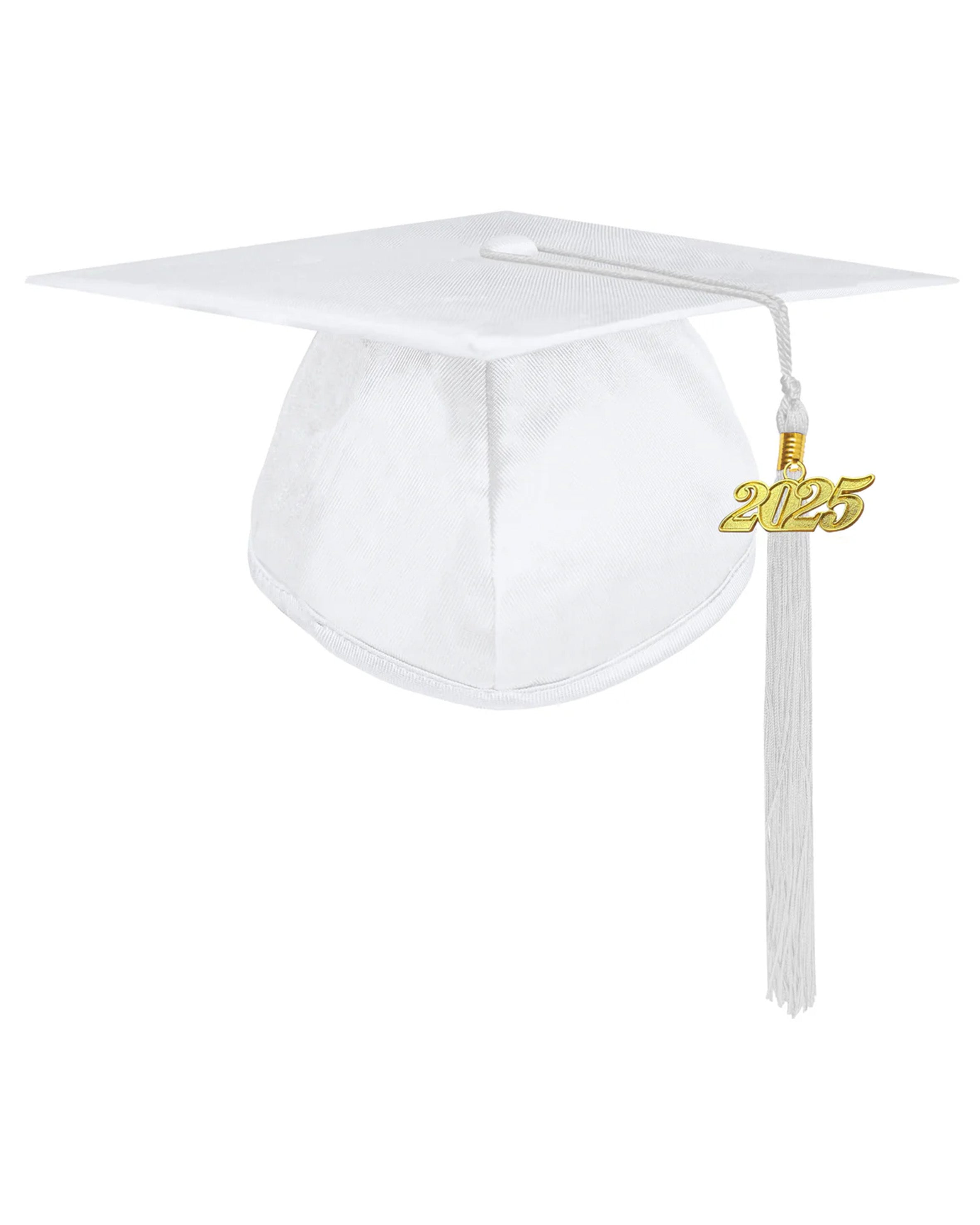 Unisex Kindergarten Shiny Graduation Cap for Preschool with 2025/2024 Tassel Year Charm Rich Color