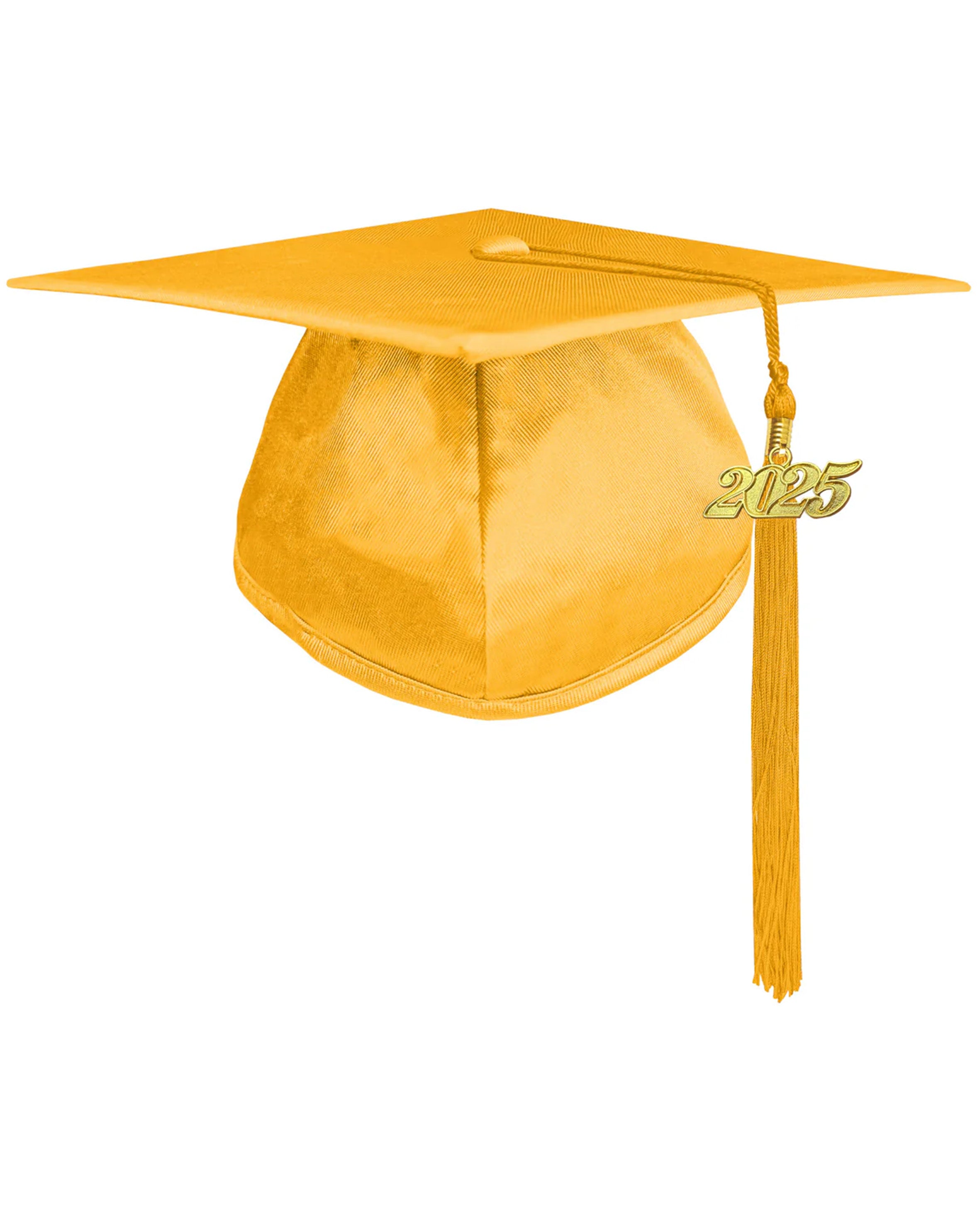 Unisex Kindergarten Shiny Graduation Cap for Preschool with 2025/2024 Tassel Year Charm Rich Color