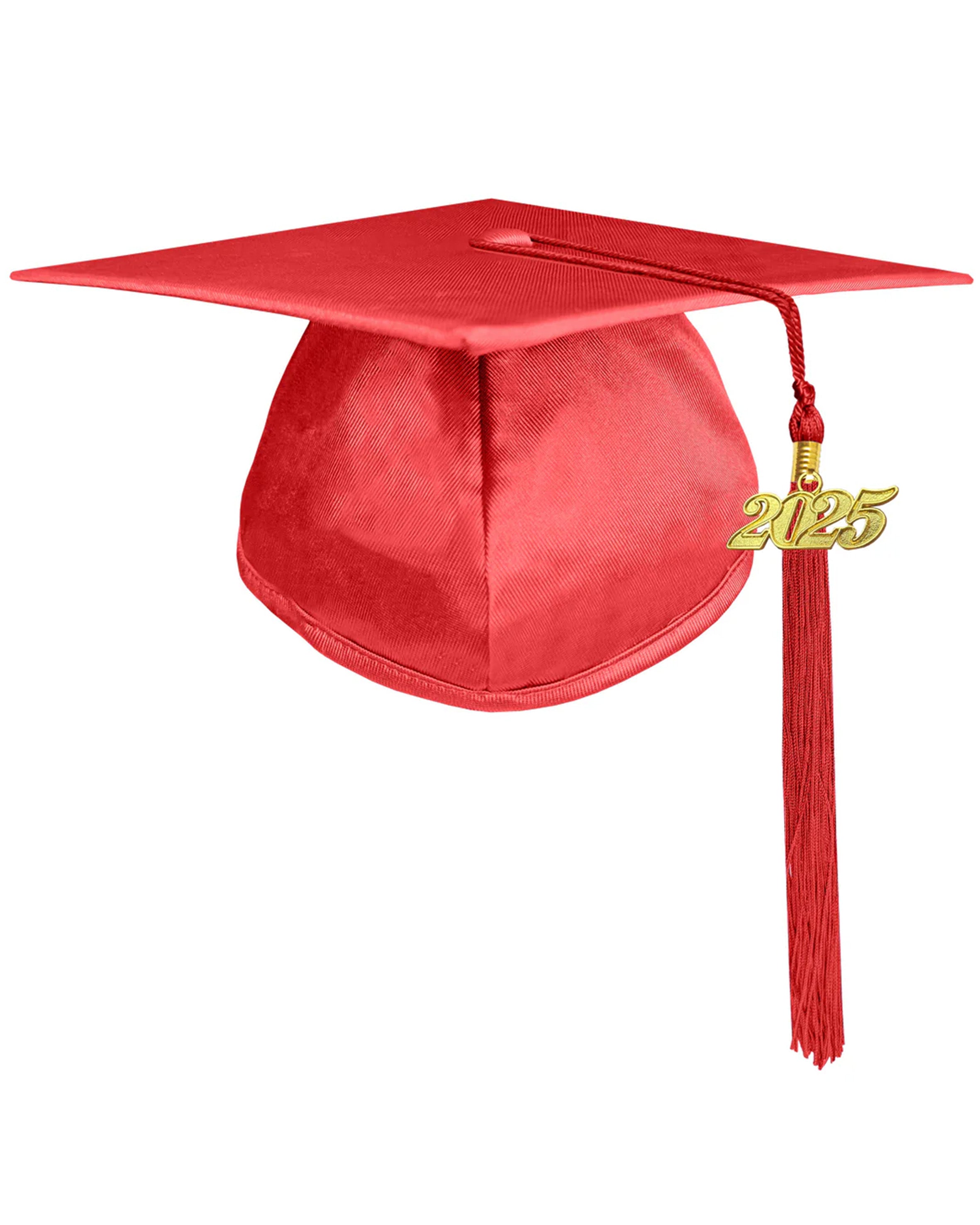 Unisex Kindergarten Shiny Graduation Cap for Preschool with 2025/2024 Tassel Year Charm Rich Color