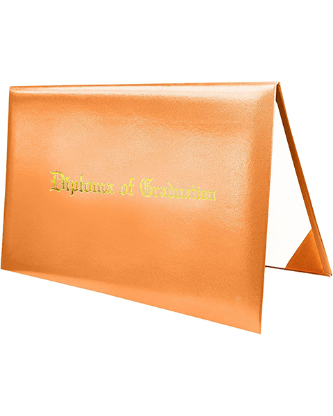 Smooth Graduation Diploma Cover Imprinted "Diploma of Graduation" Certificate Cover 8 1/2" x 11"