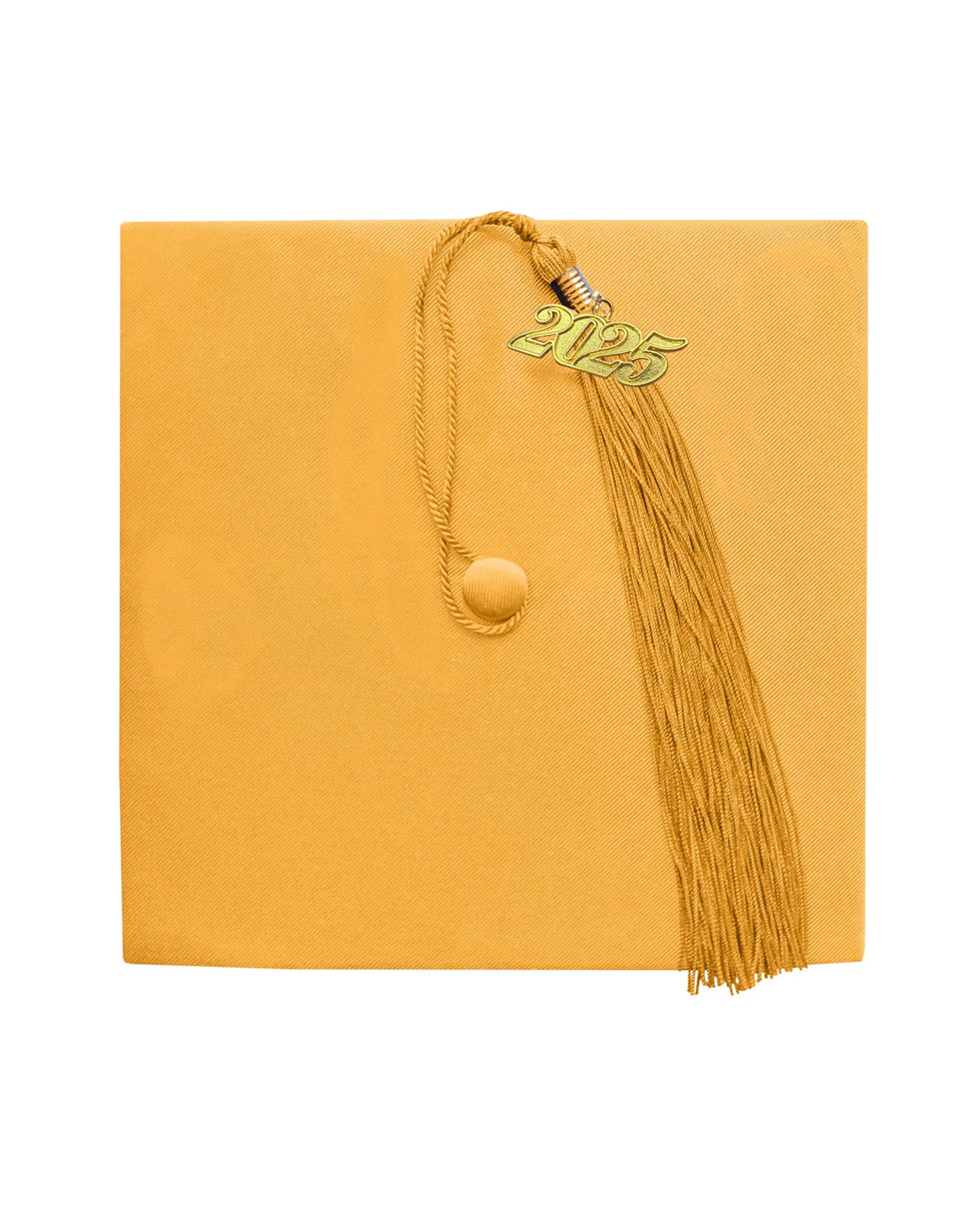 Unisex Kindergarten Shiny Graduation Cap for Preschool with 2025/2024 Tassel Year Charm Rich Color