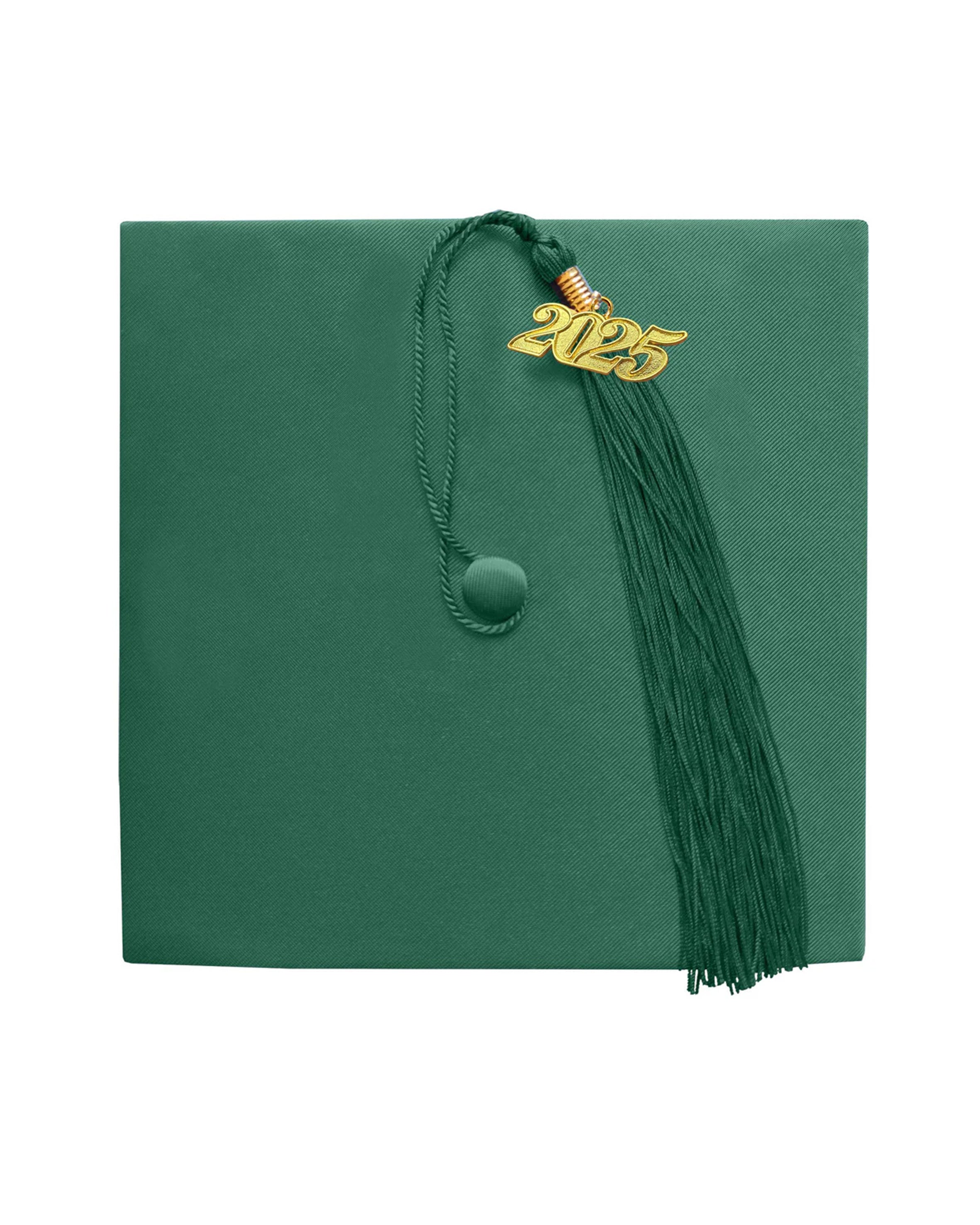 Unisex Kindergarten Shiny Graduation Cap for Preschool with 2025/2024 Tassel Year Charm Rich Color