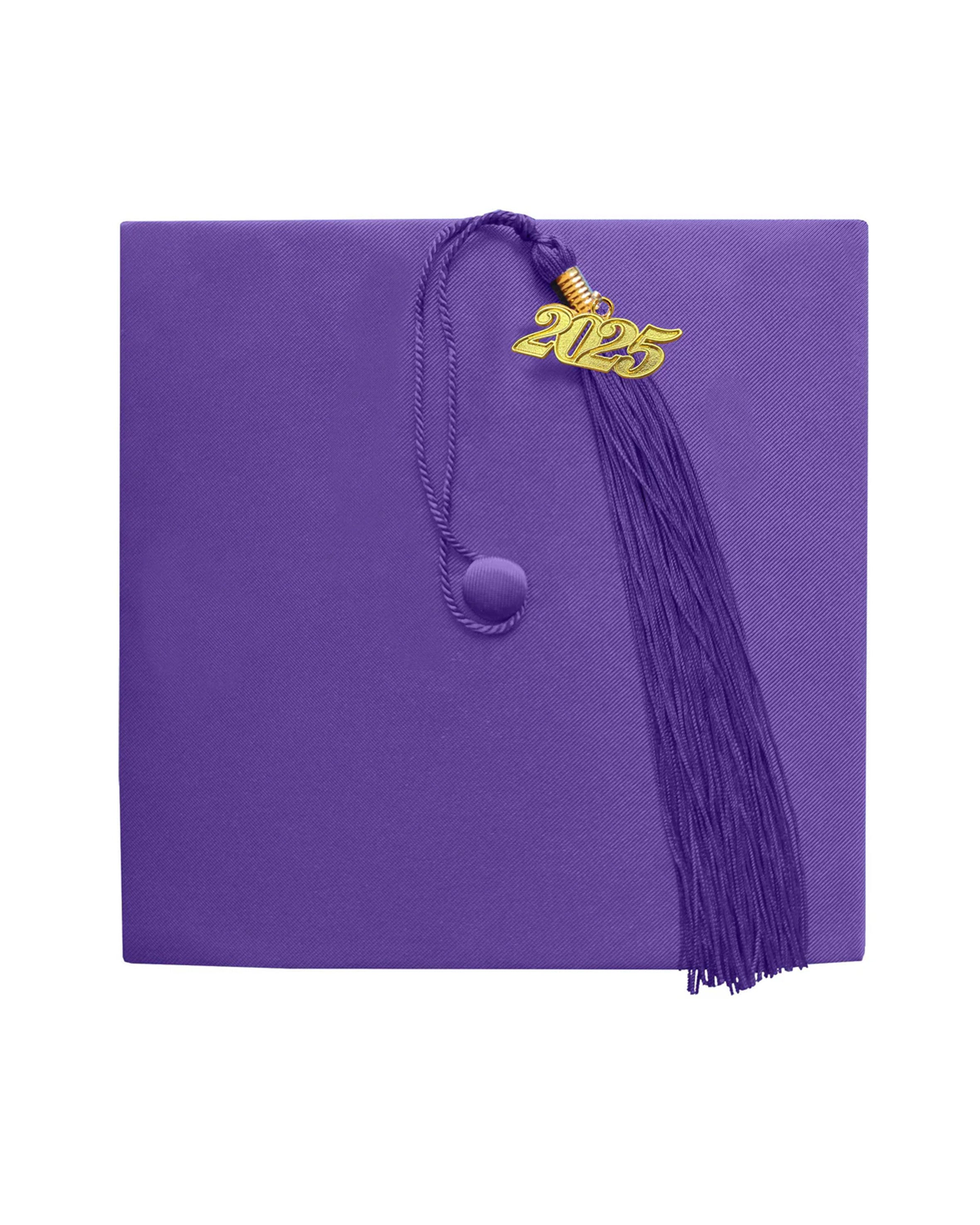 Unisex Kindergarten Shiny Graduation Cap for Preschool with 2025/2024 Tassel Year Charm Rich Color