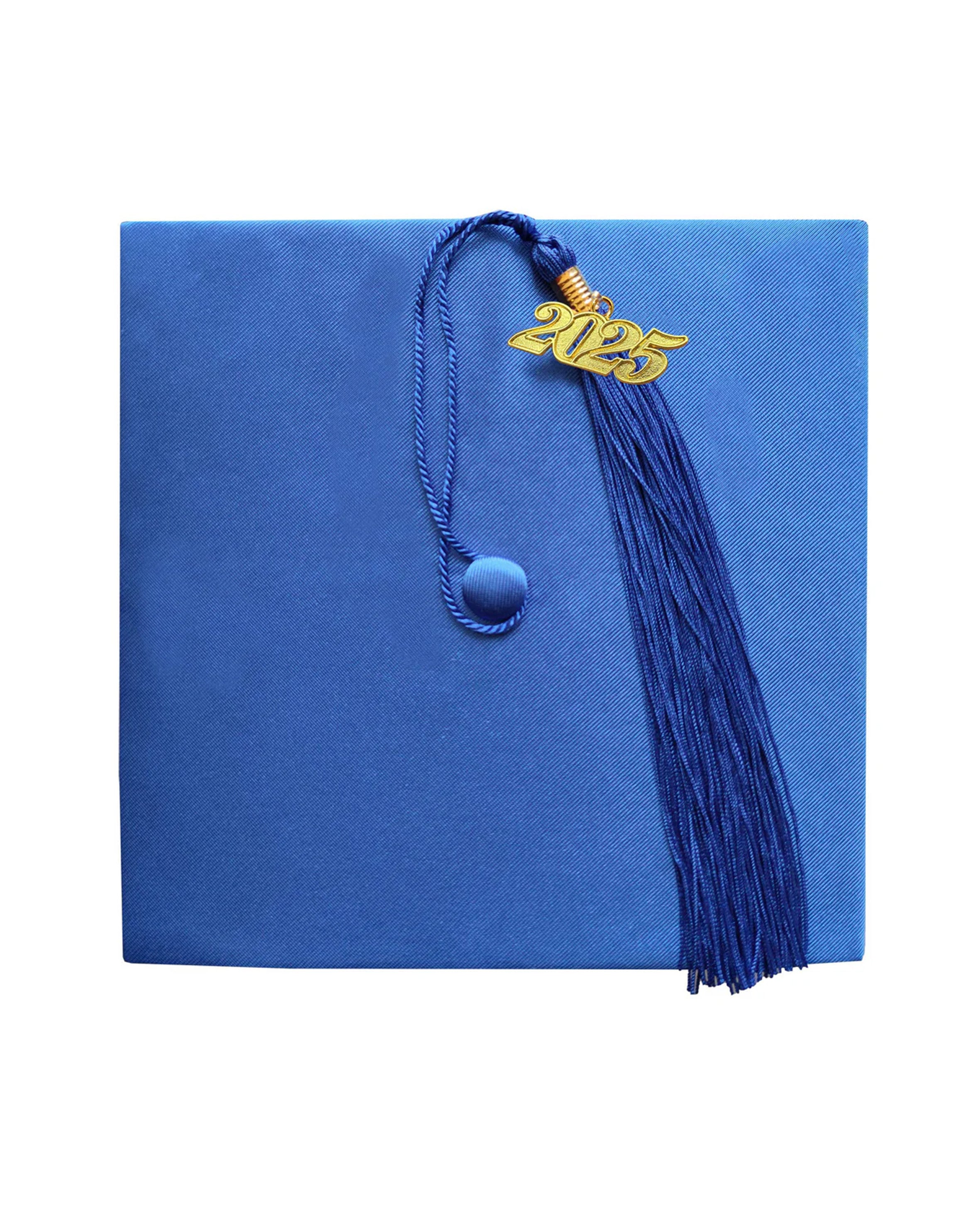 Unisex Kindergarten Shiny Graduation Cap for Preschool with 2025/2024 Tassel Year Charm Rich Color