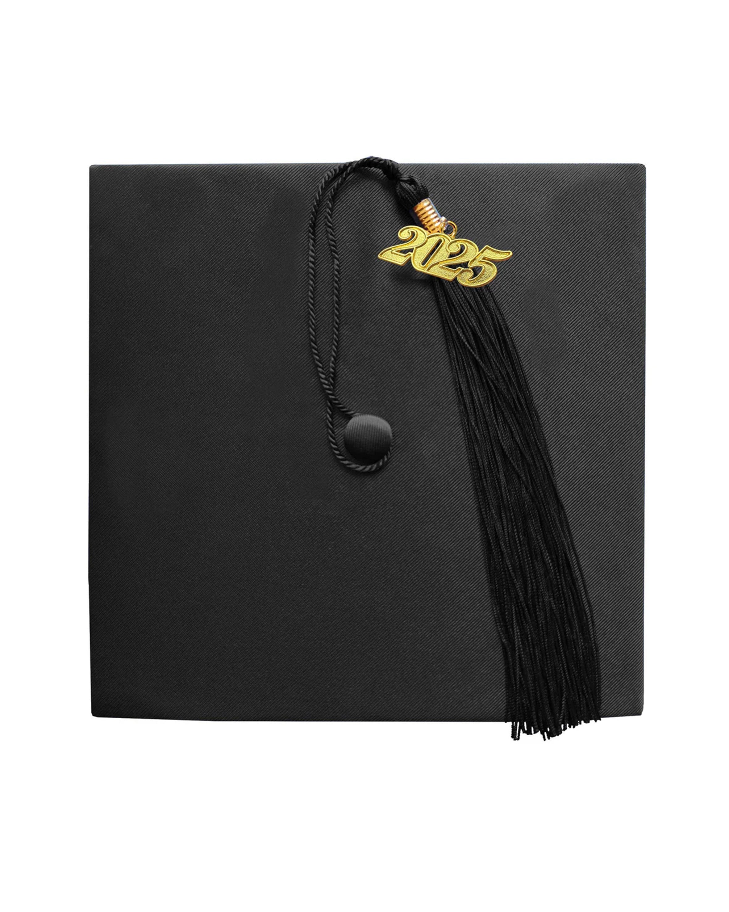 Unisex Kindergarten Shiny Graduation Cap for Preschool with 2025/2024 Tassel Year Charm Rich Color