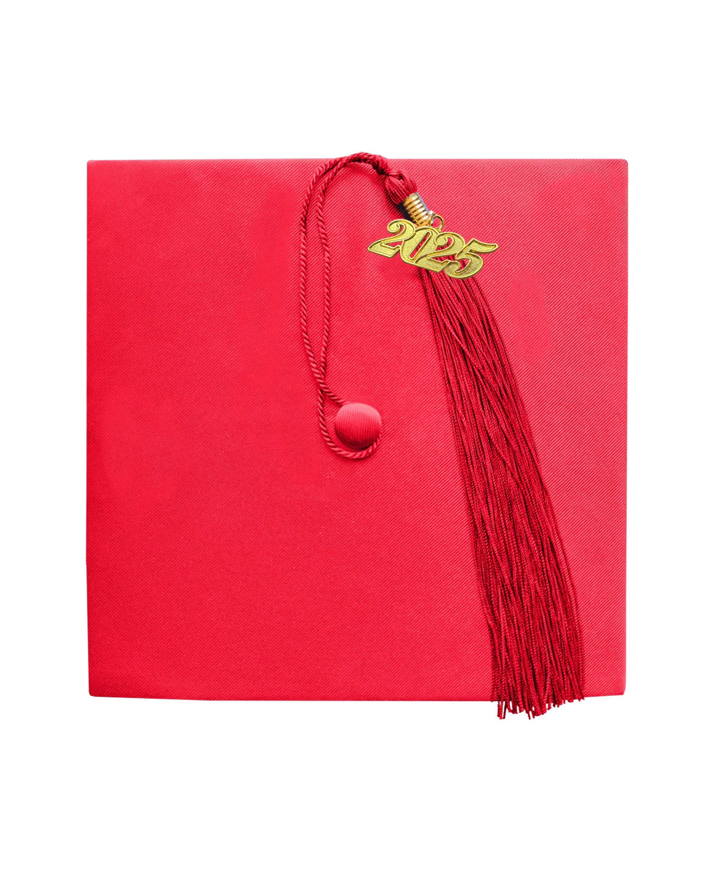 Unisex Kindergarten Shiny Graduation Cap for Preschool with 2025/2024 Tassel Year Charm Rich Color