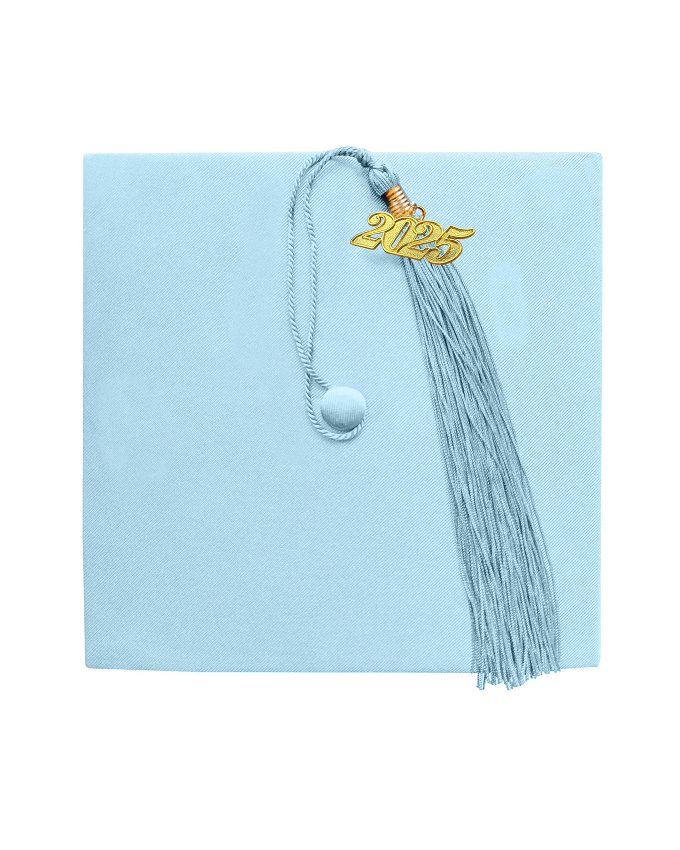 Unisex Kindergarten Shiny Graduation Cap for Preschool with 2025/2024 Tassel Year Charm Rich Color