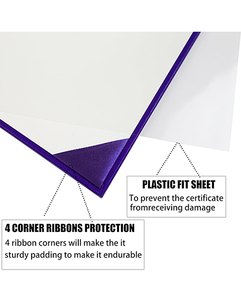 Smooth Graduation Diploma Cover Imprinted "Diploma of Graduation" Certificate Cover 8 1/2" x 11"