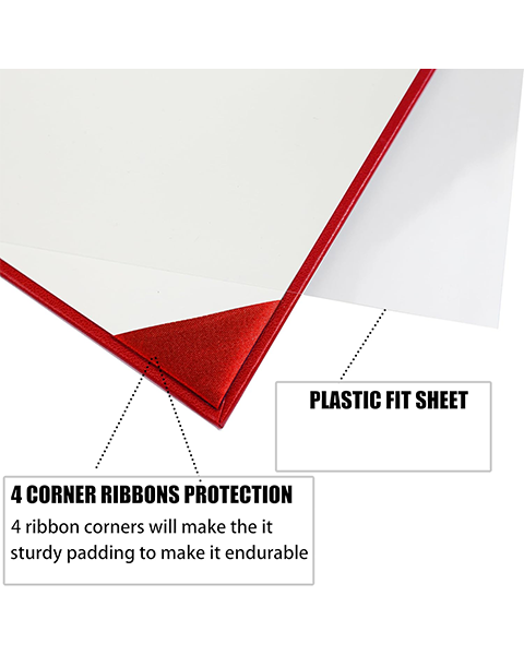 Smooth Graduation Diploma Cover Imprinted "Diploma of Graduation" Certificate Cover 8 1/2" x 11"