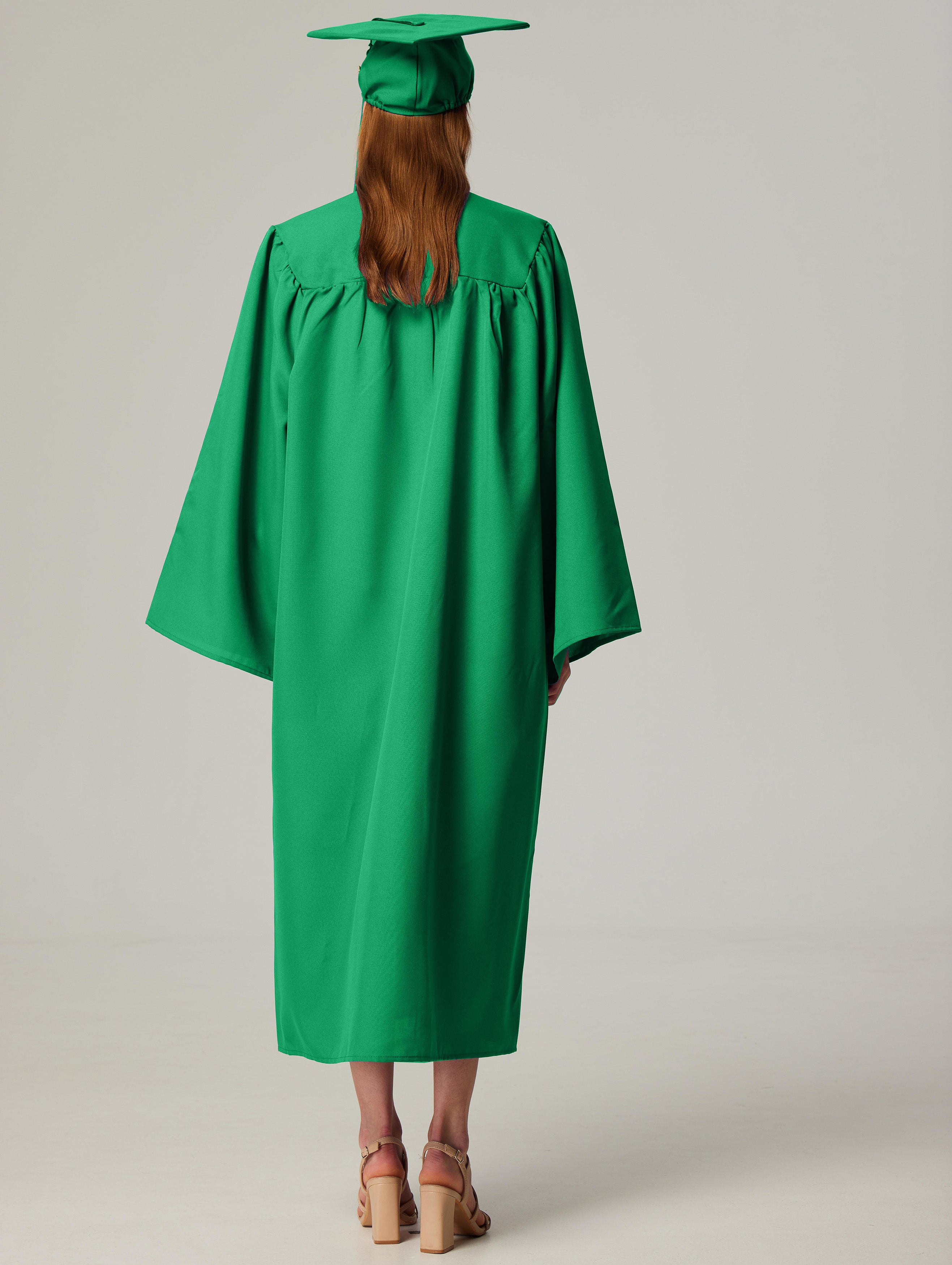 GraduationService Unisex  Matte Graduation Cap & Gown with Tassel 2025 Year Charm Rich Color