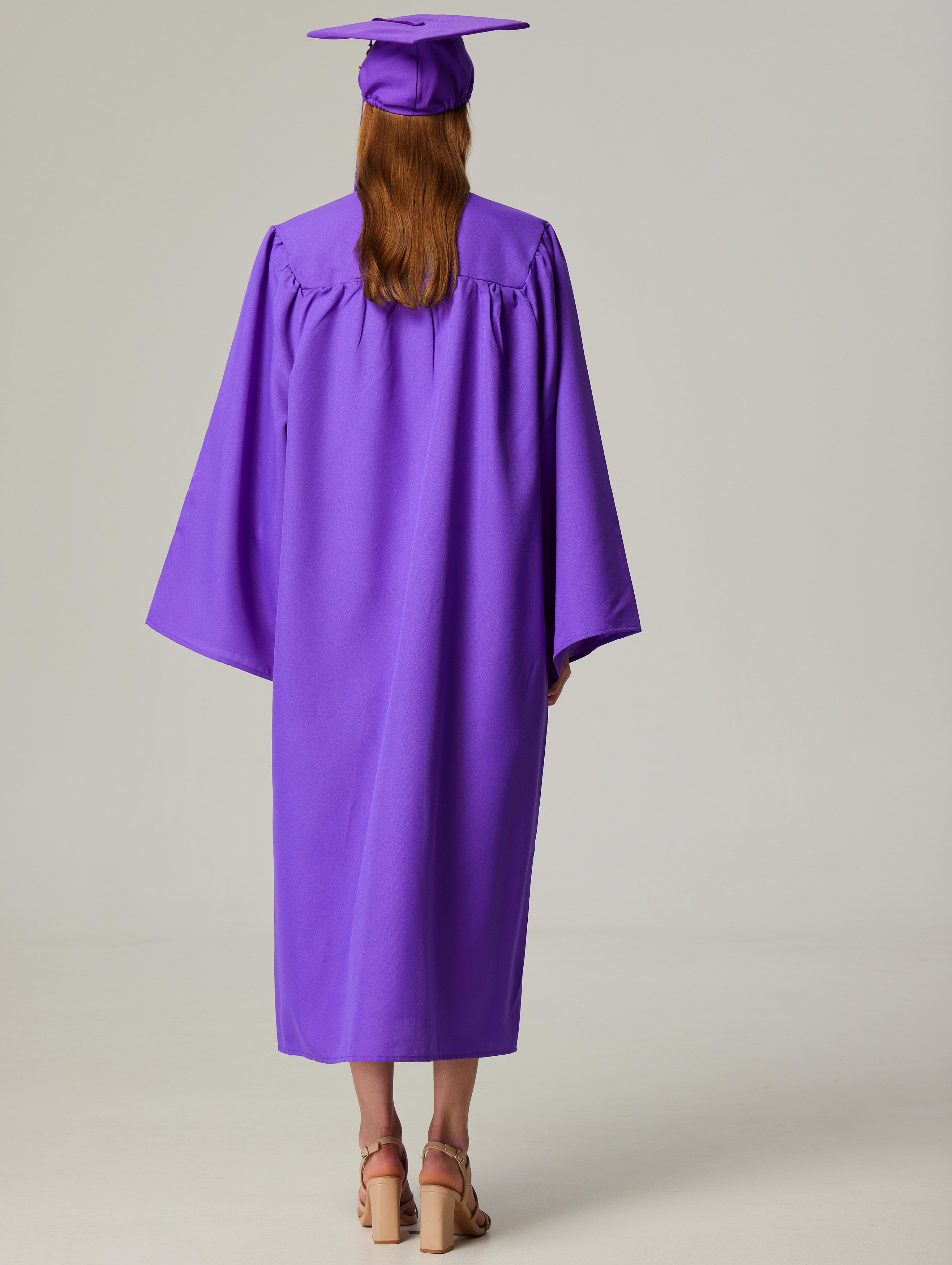 GraduationService Unisex  Matte Graduation Cap & Gown with Tassel 2025 Year Charm Rich Color