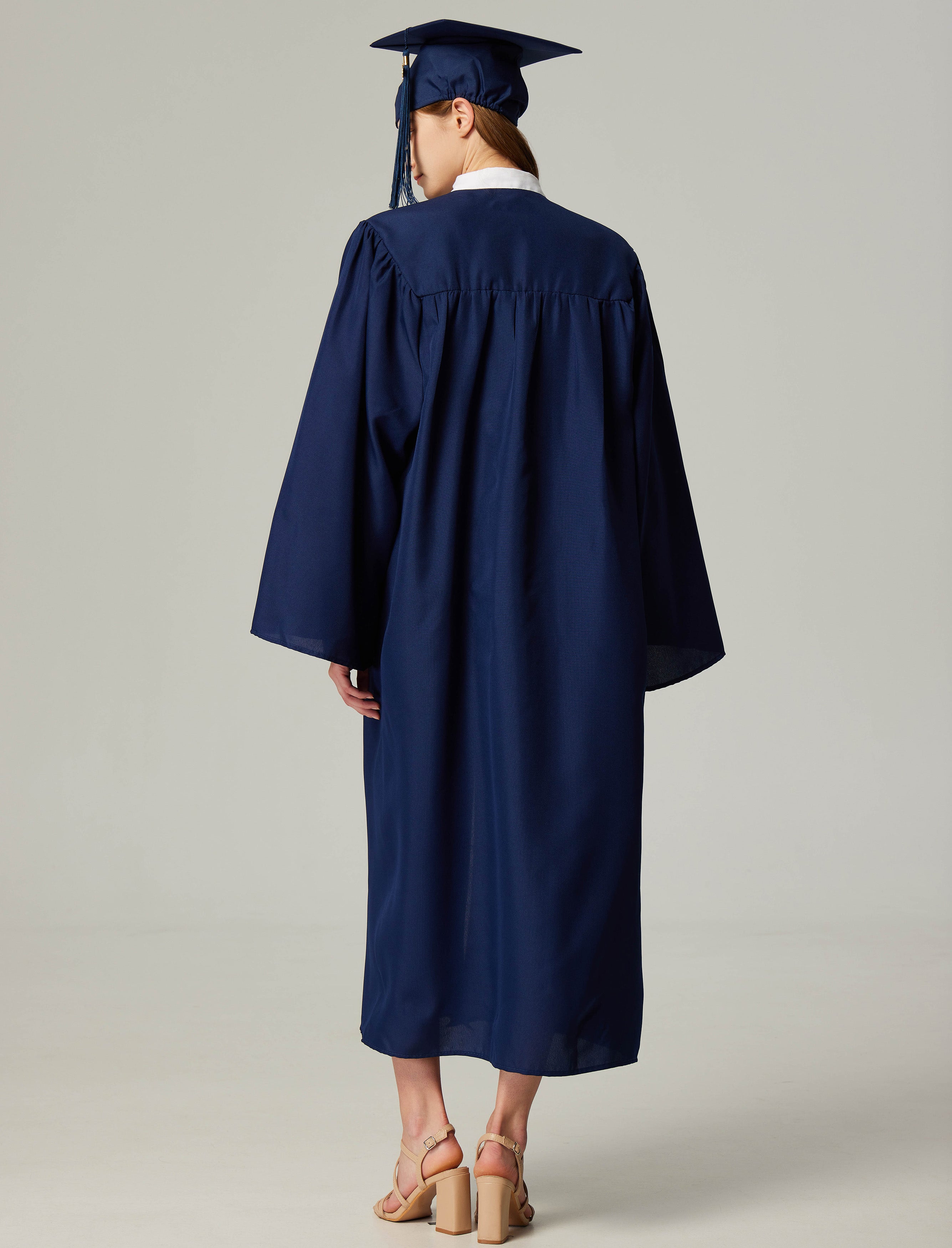 GraduationService Unisex  Matte Graduation Cap & Gown with Tassel 2025 Year Charm Rich Color