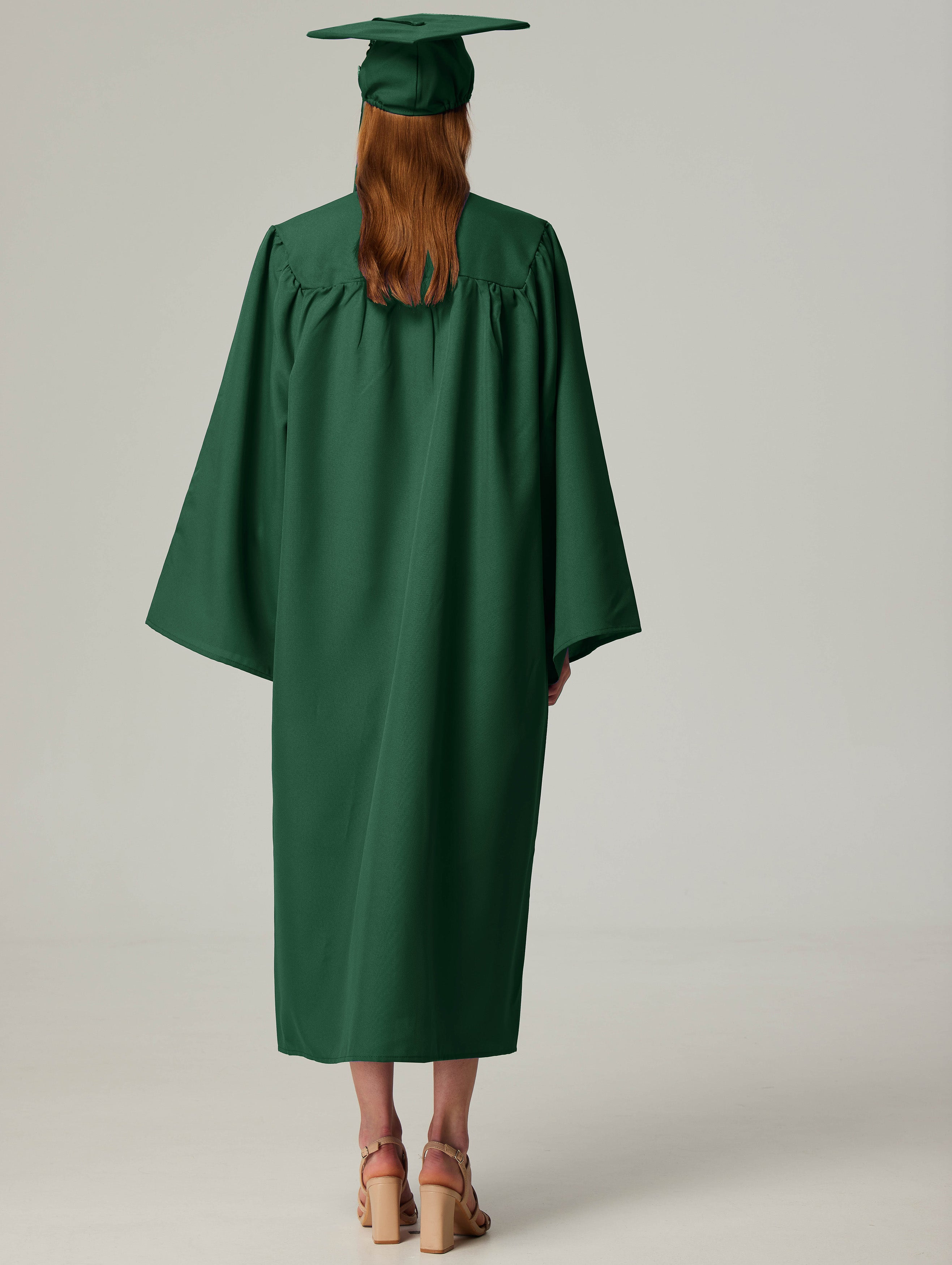 GraduationService Unisex  Matte Graduation Cap & Gown with Tassel 2025 Year Charm Rich Color