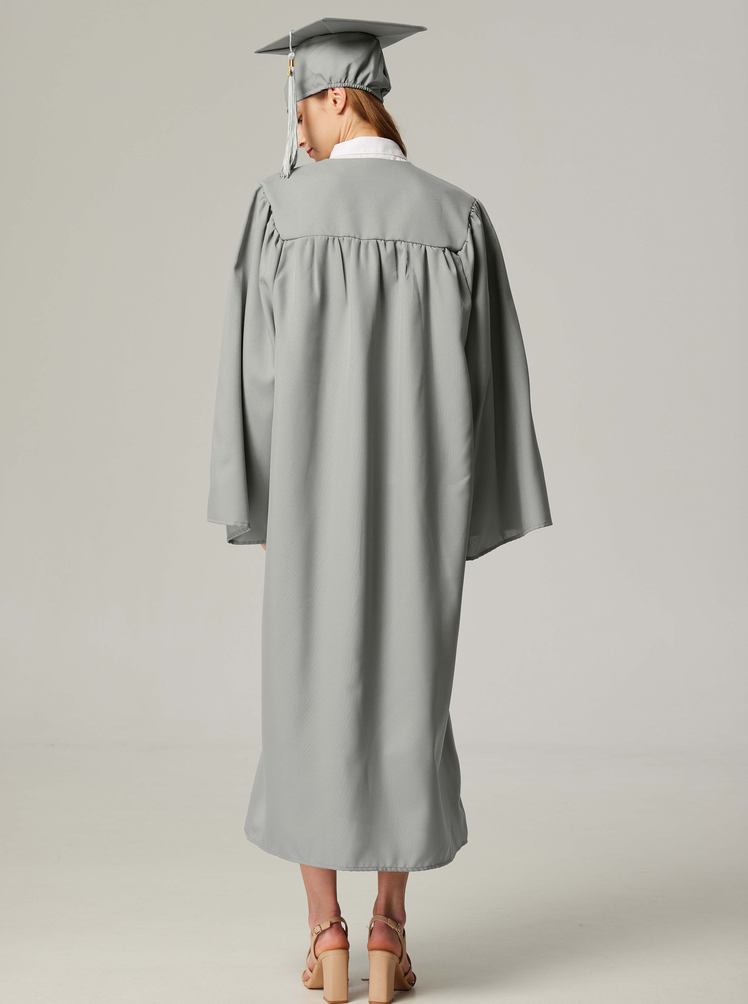 GraduationService Unisex  Matte Graduation Cap & Gown with Tassel 2025 Year Charm Rich Color