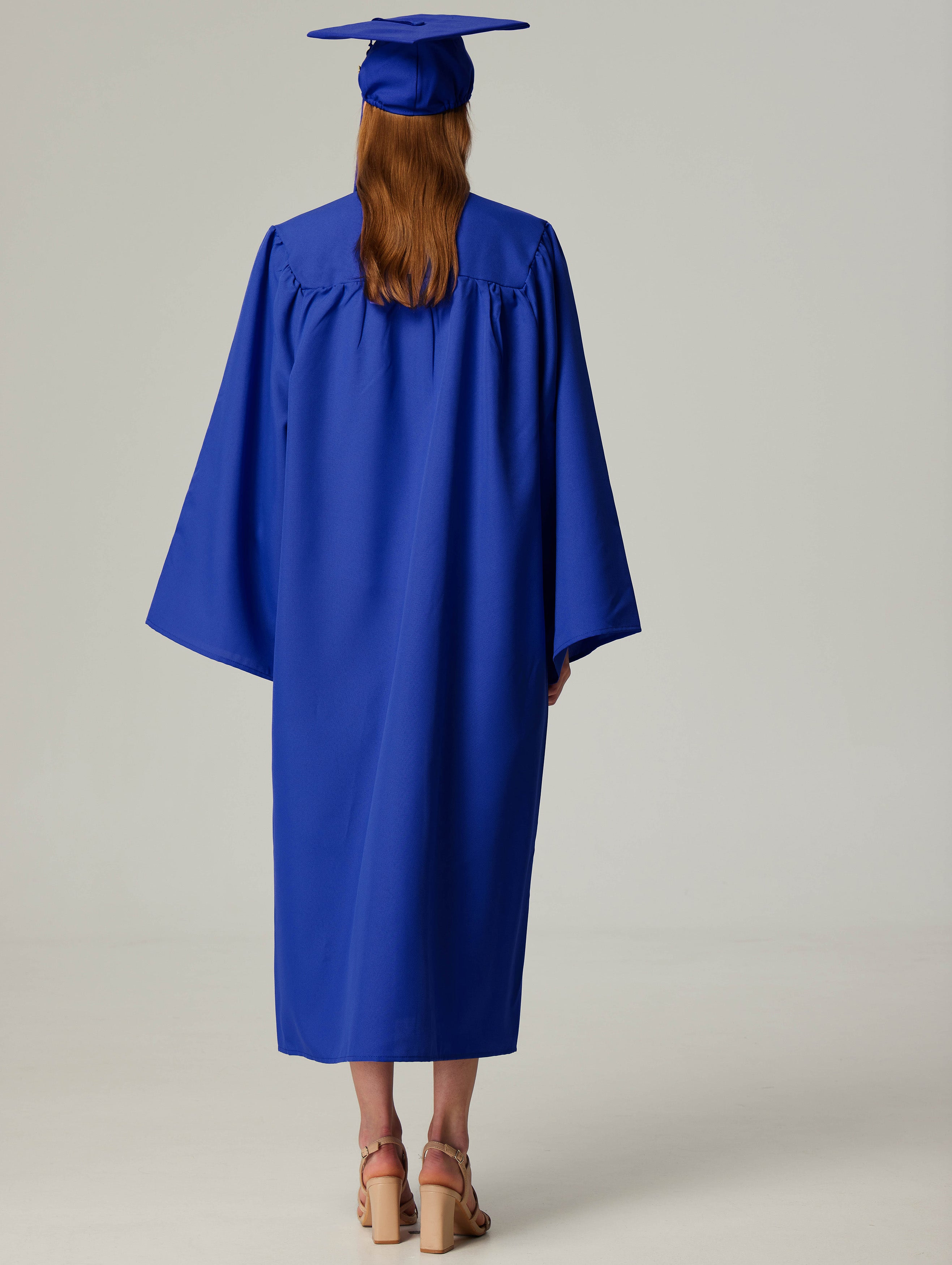 GraduationService Unisex  Matte Graduation Cap & Gown with Tassel 2025 Year Charm Rich Color