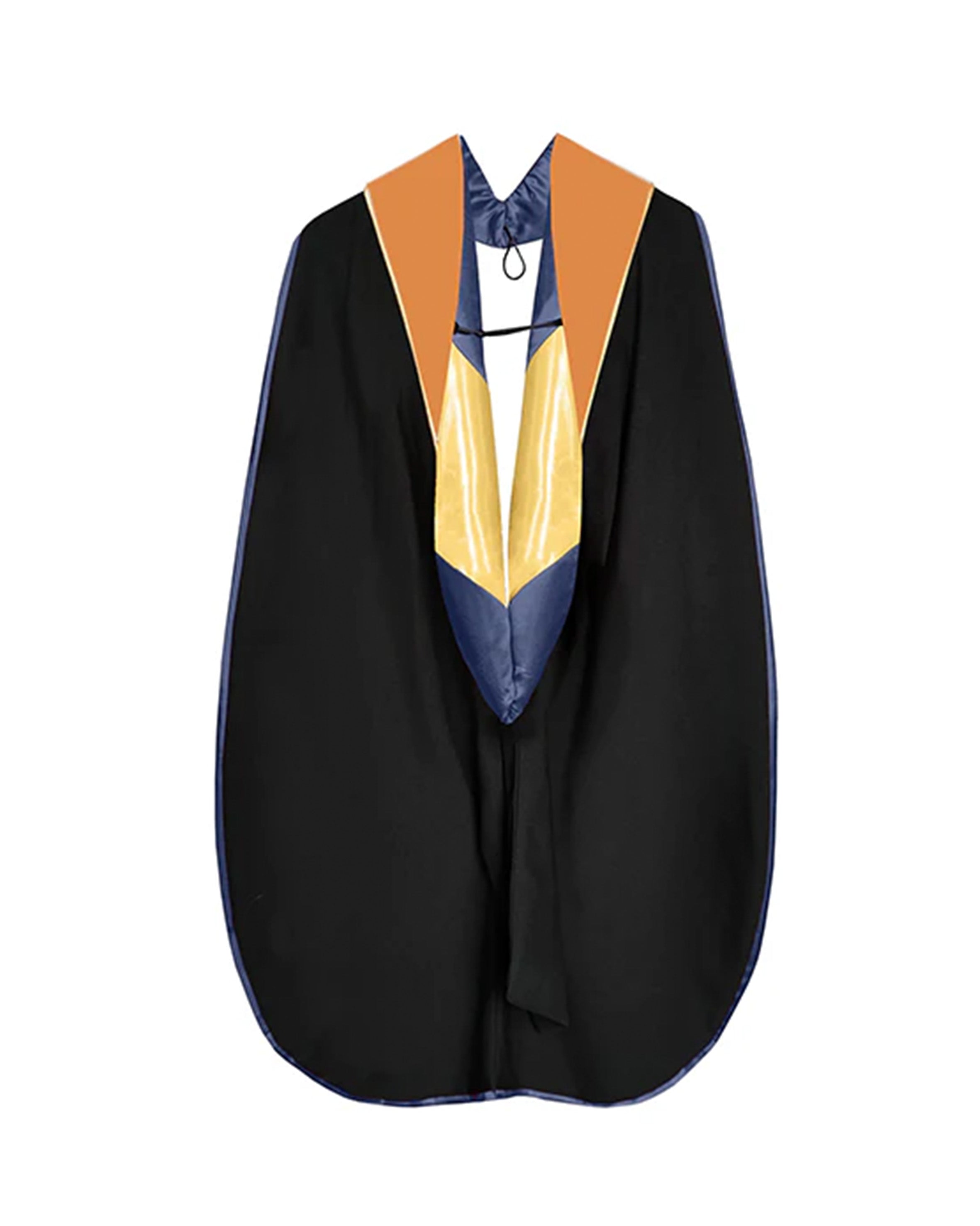Customized Deluxe Doctoral Graduation Hood with Customized Piping