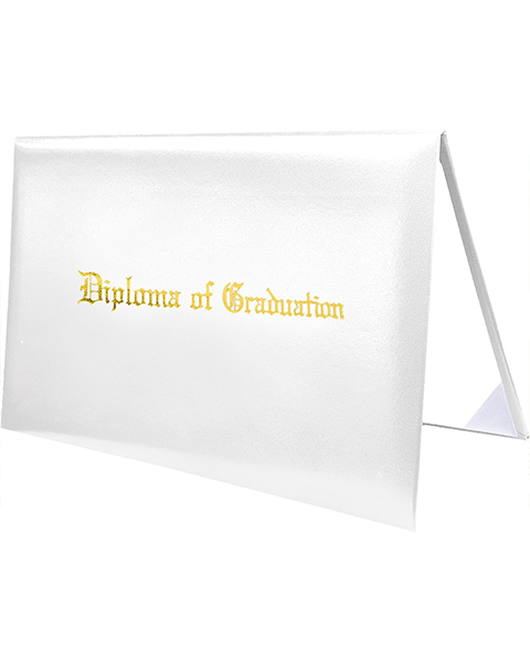 Smooth Graduation Diploma Cover Imprinted "Diploma of Graduation" Certificate Cover 8 1/2" x 11"