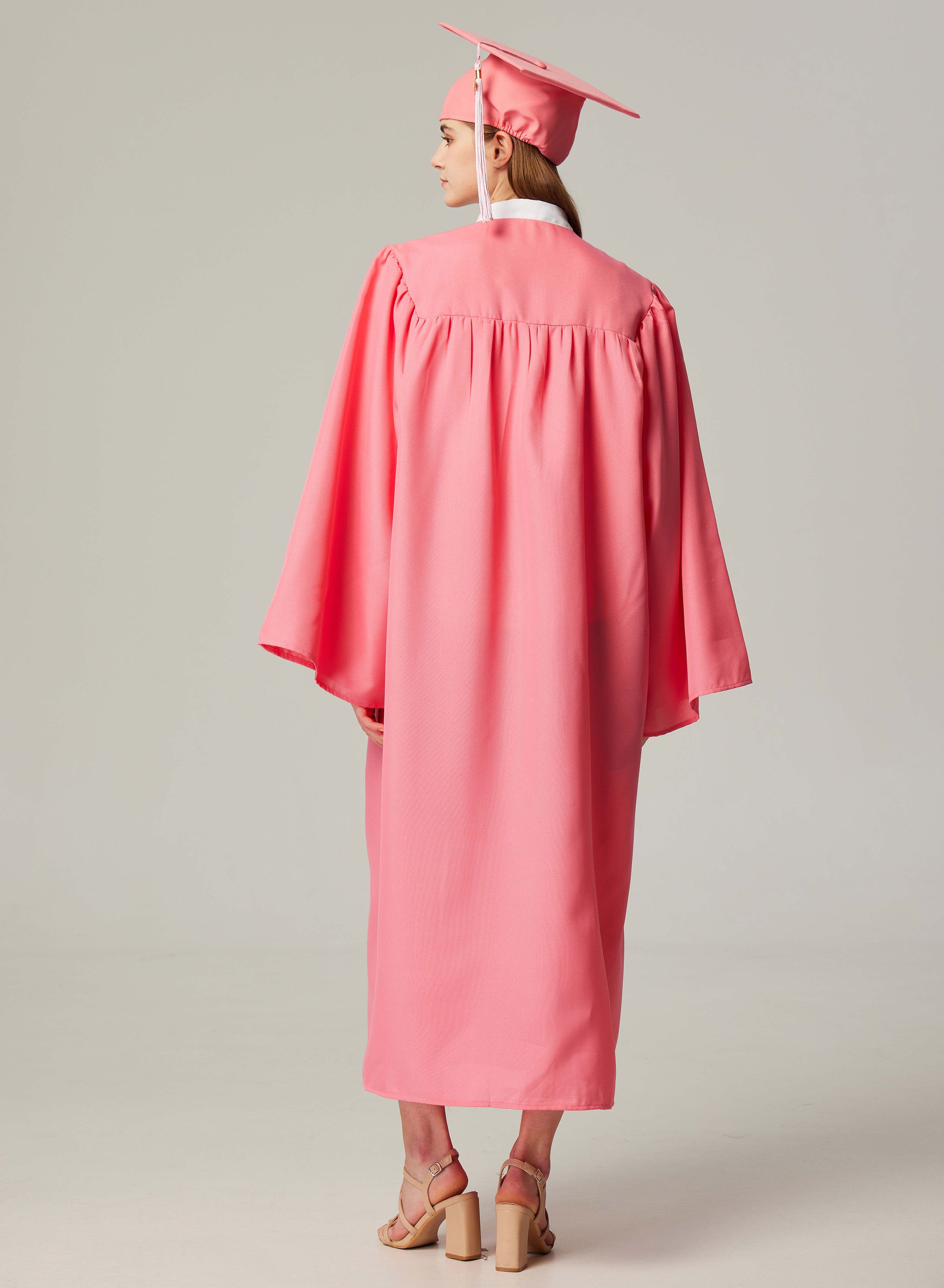 GraduationService Unisex  Matte Graduation Cap & Gown with Tassel 2025 Year Charm Rich Color