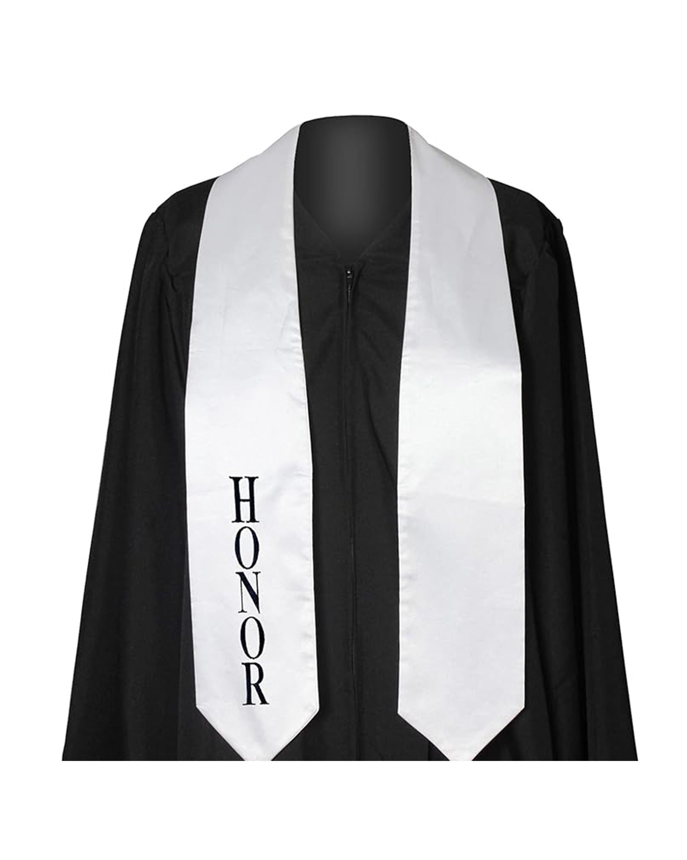 Adult Graduation Honor Stole | Embroidery Graduation Stole 60”Long