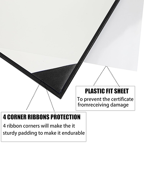 Smooth Graduation Diploma Cover Imprinted "Diploma of Graduation" Certificate Cover 8 1/2" x 11"