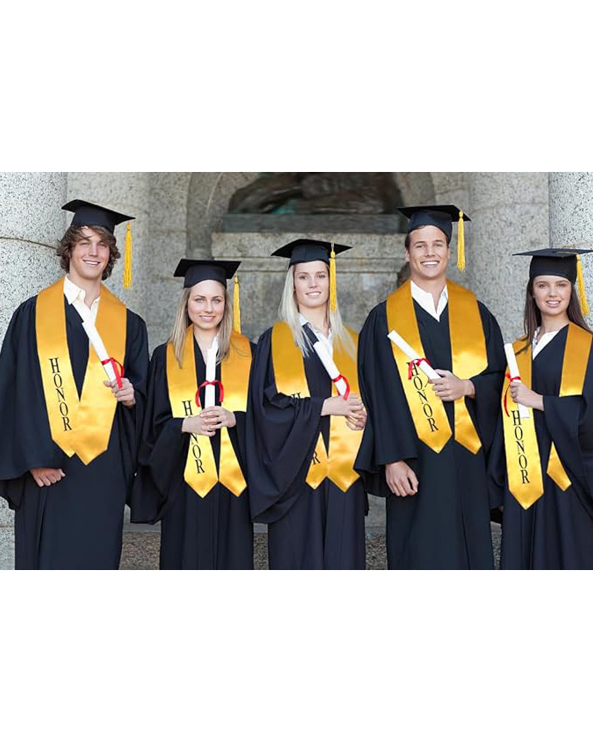 Adult Graduation Honor Stole | Embroidery Graduation Stole 60”Long