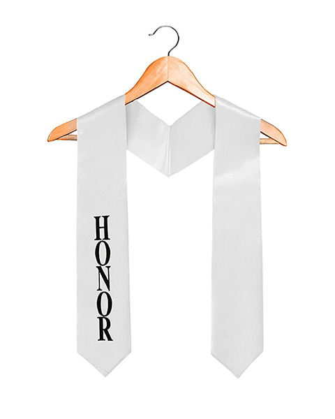 Adult Graduation Honor Stole | Embroidery Graduation Stole 60”Long