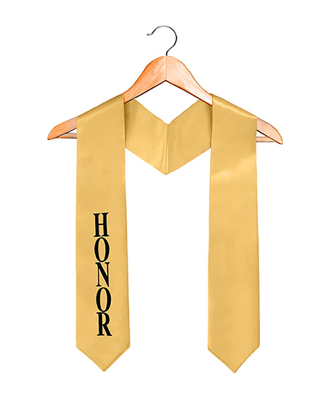 Adult Graduation Honor Stole | Embroidery Graduation Stole 60”Long