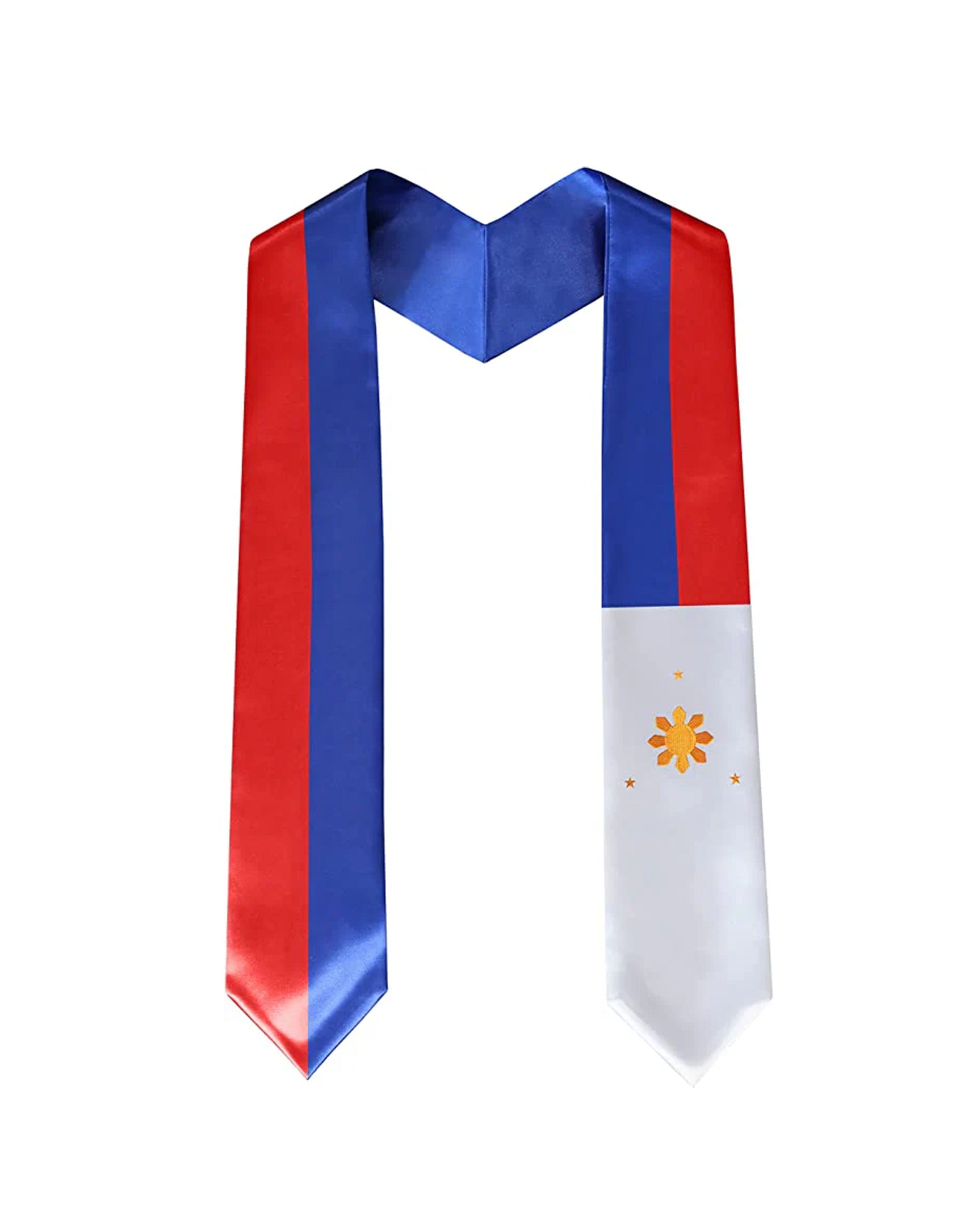 Country Flag Graduation Stole Embroidery for International Students