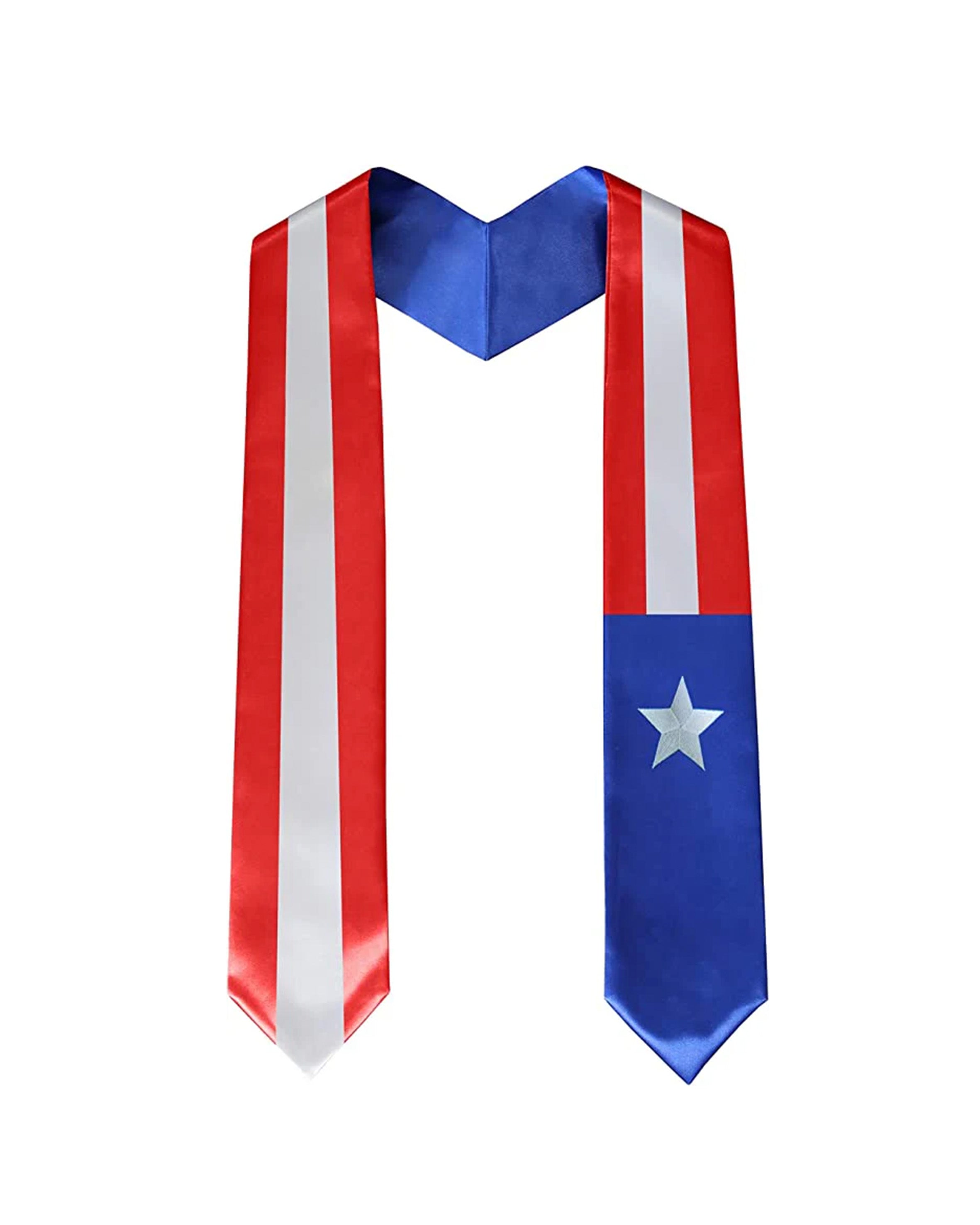 Country Flag Graduation Stole Embroidery for International Students