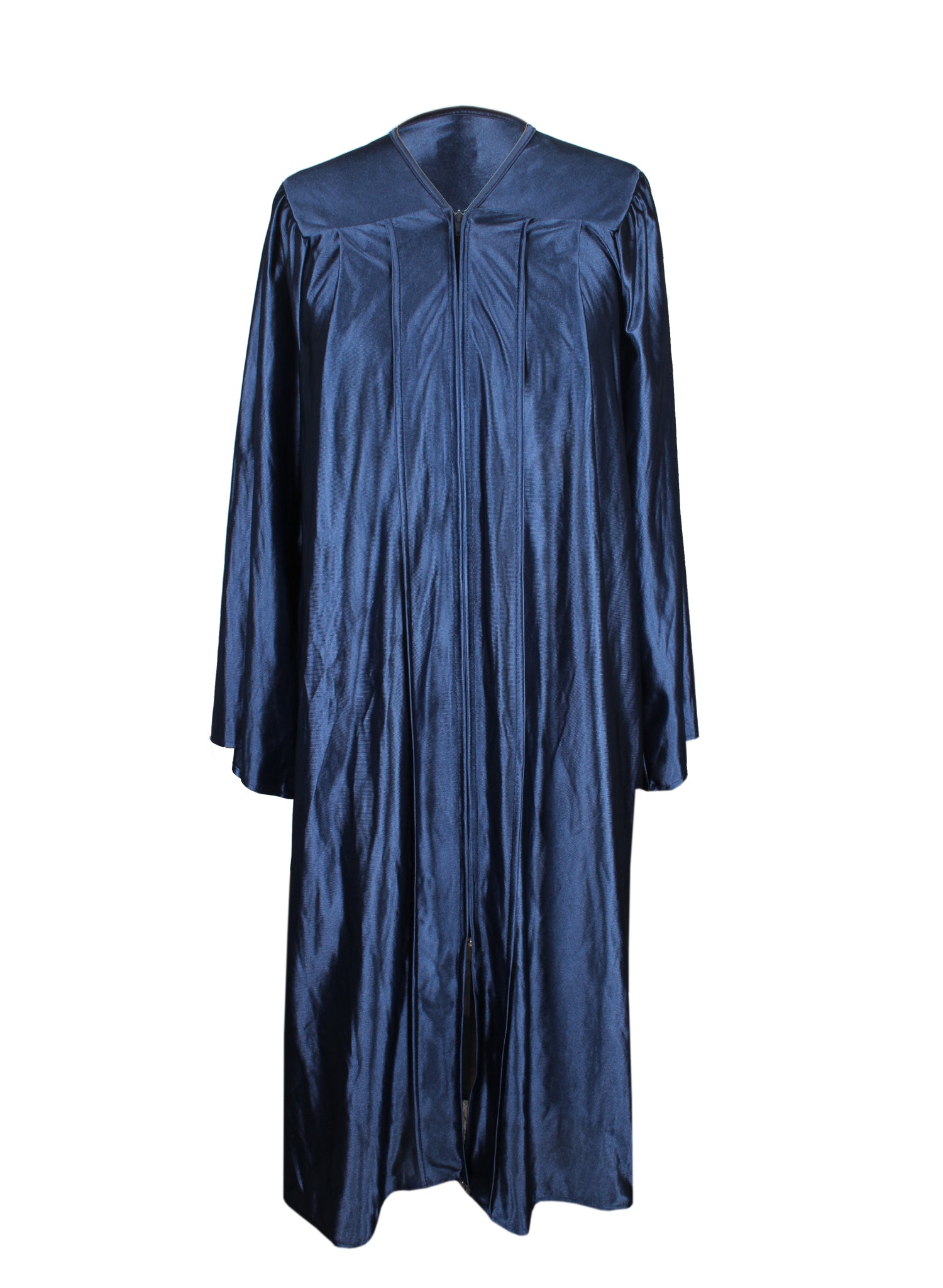 Unisex Shiny Graduation Gown|Choir Robe for Church|Cosplay Costume （Navy Blue）