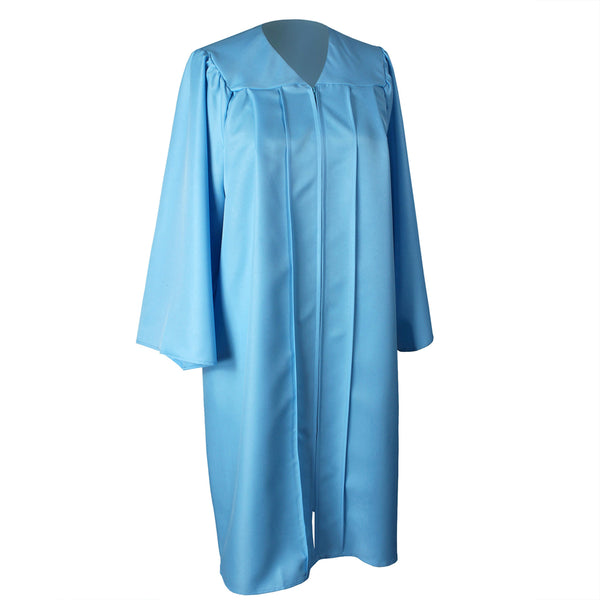 Unisex  Matte Graduation Gown|Choir Robe for Church|Cosplay Costume （Sky Blue ）