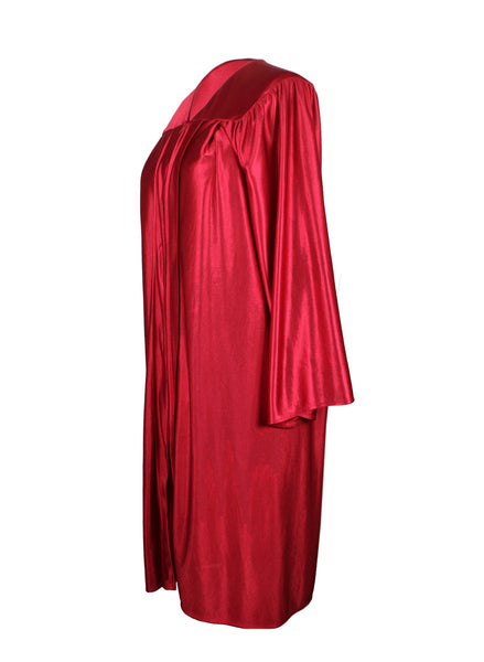 Unisex Shiny Graduation Gown|Choir Robe for Church|Cosplay Costume （Maroon）