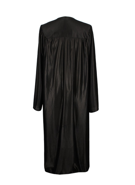 Unisex Shiny Graduation Gown|Choir Robe for Church|Cosplay Costume （Black）