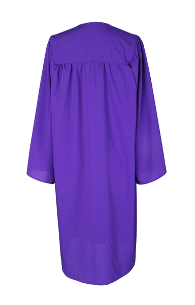 Unisex  Matte Graduation Gown|Choir Robe for Church|Cosplay Costume （Purple）