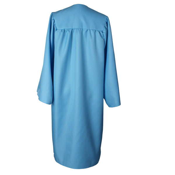 Unisex  Matte Graduation Gown|Choir Robe for Church|Cosplay Costume （Sky Blue ）
