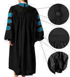 MyGradDay Unisex Deluxe Doctor of Divinity Clergy Robes  Doctorate pulpit robes with Gold Piping Available for Customization